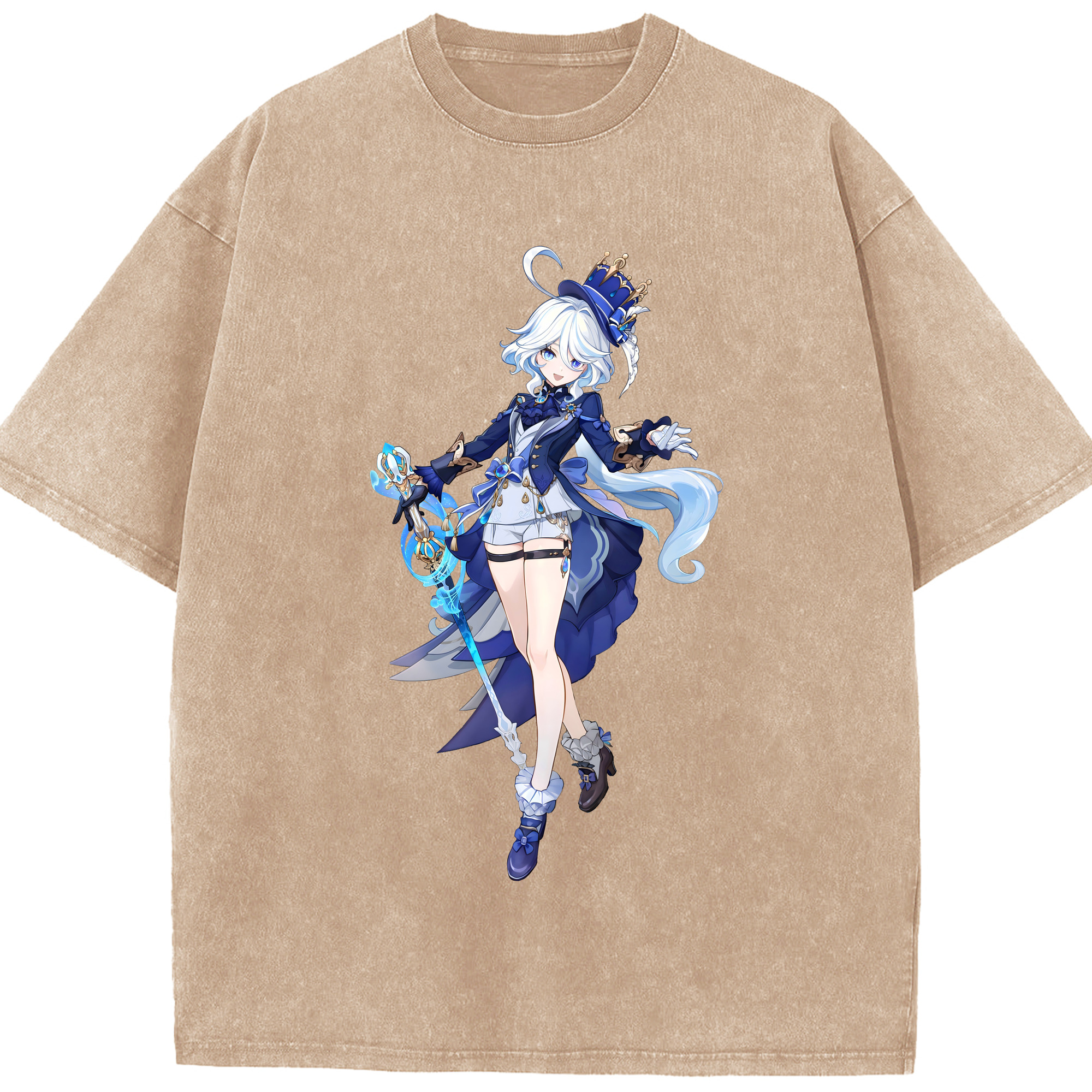 （画像用） ちいかわ ちいかわ Chii-kawa chiikawa 綿100% ヴィンテージ風 半袖Tシャツ（フロントプリント）