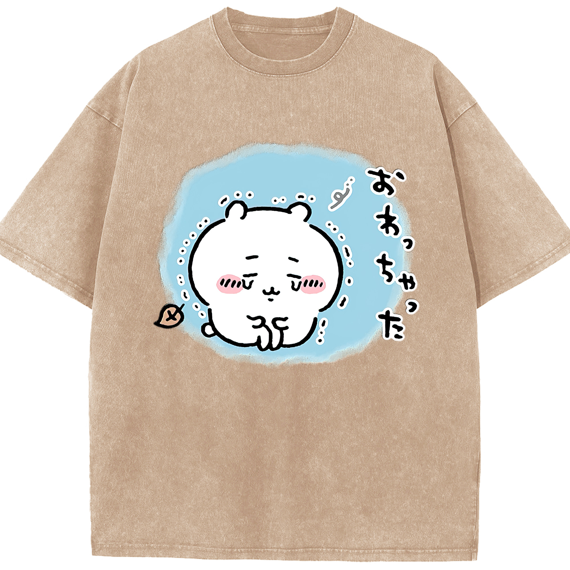 （画像用） ちいかわ ちいかわ Chii-kawa chiikawa 綿100% ヴィンテージ風 半袖Tシャツ（フロントプリント）