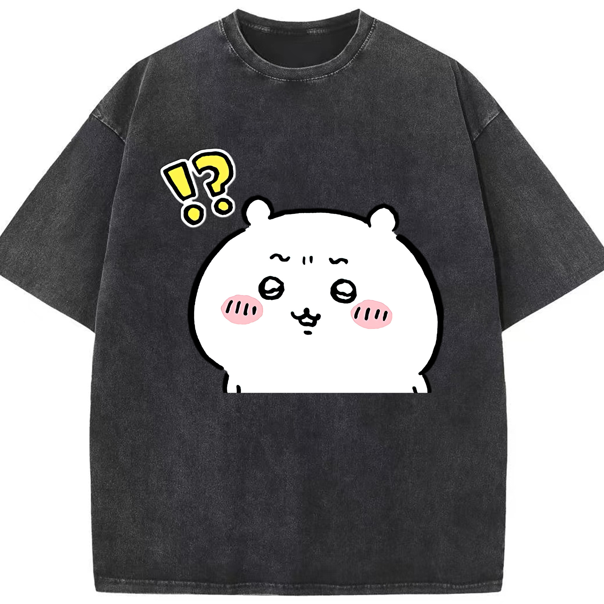 （画像用） ちいかわ ちいかわ Chii-kawa chiikawa 綿100% ヴィンテージ風 半袖Tシャツ（フロントプリント）