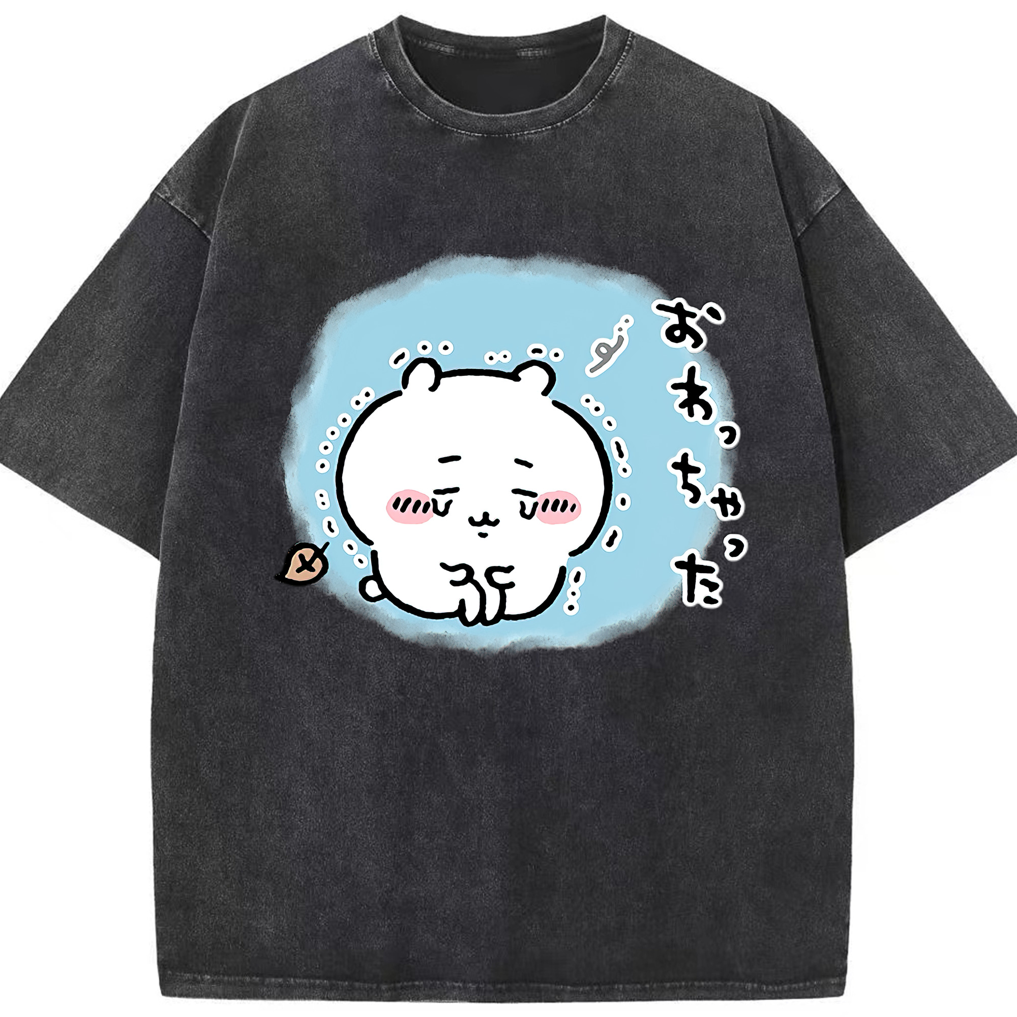 （画像用） ちいかわ ちいかわ Chii-kawa chiikawa 綿100% ヴィンテージ風 半袖Tシャツ（フロントプリント）