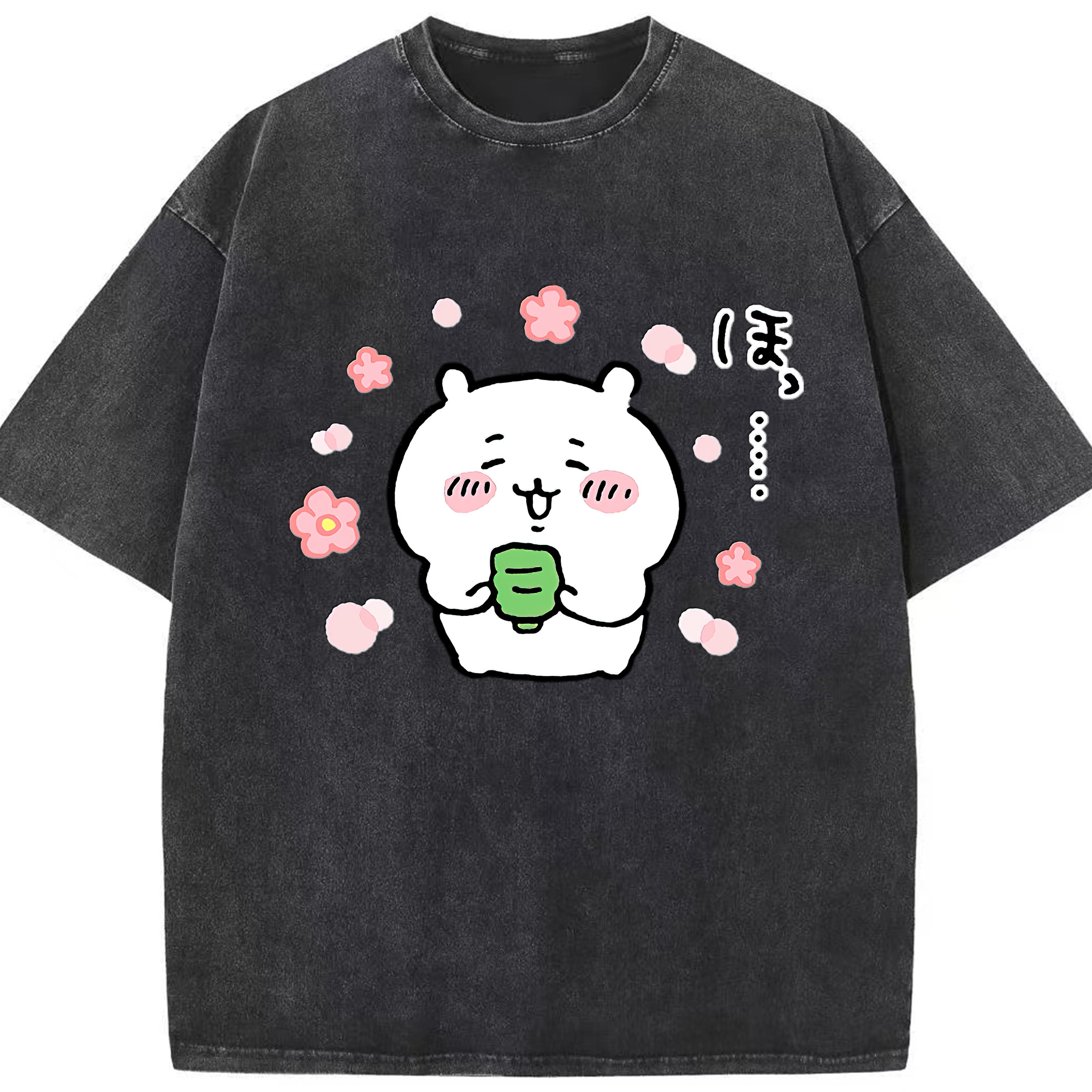 （画像用） ちいかわ ちいかわ Chii-kawa chiikawa 綿100% ヴィンテージ風 半袖Tシャツ（フロントプリント）