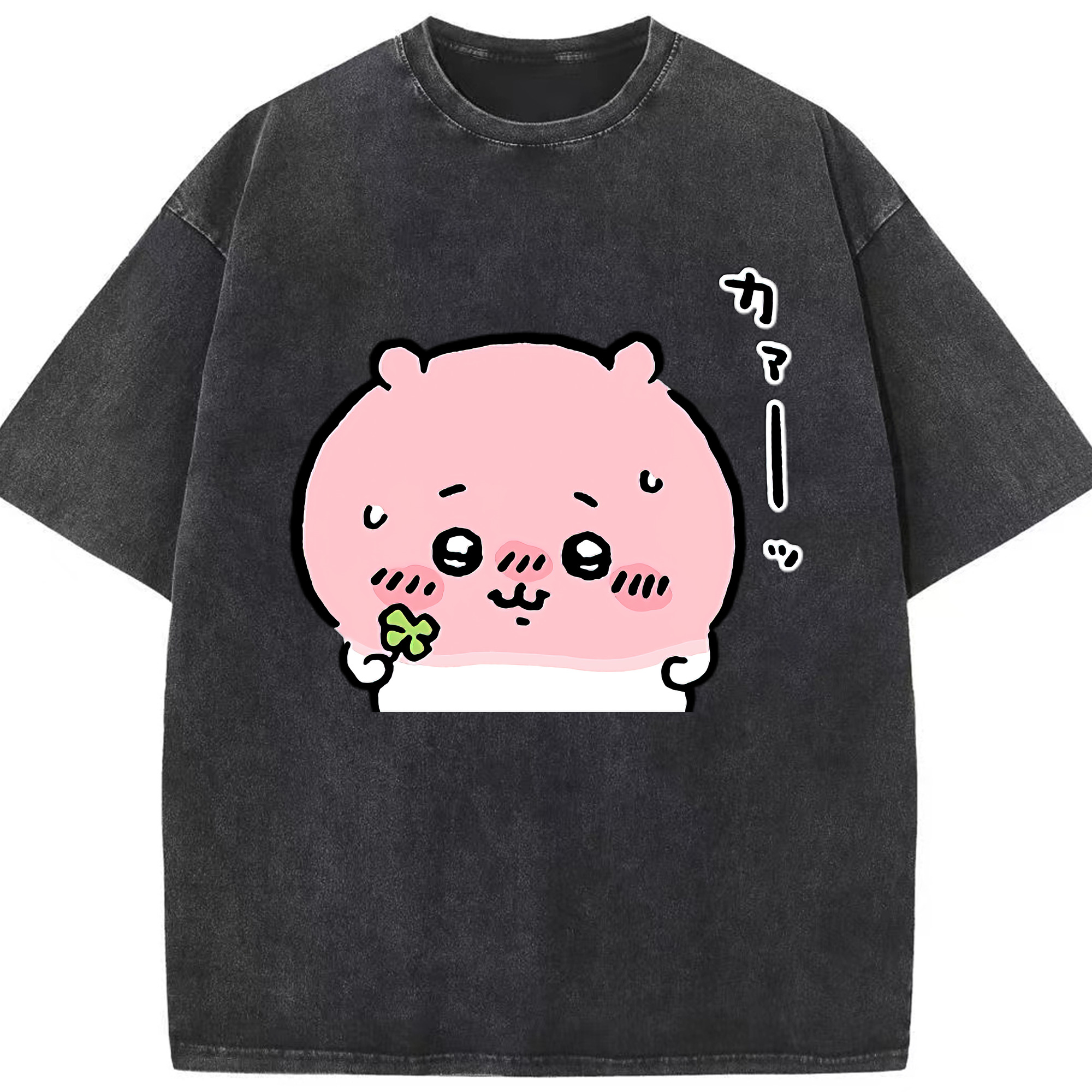 （画像用） ちいかわ ちいかわ Chii-kawa chiikawa 綿100% ヴィンテージ風 半袖Tシャツ（フロントプリント）