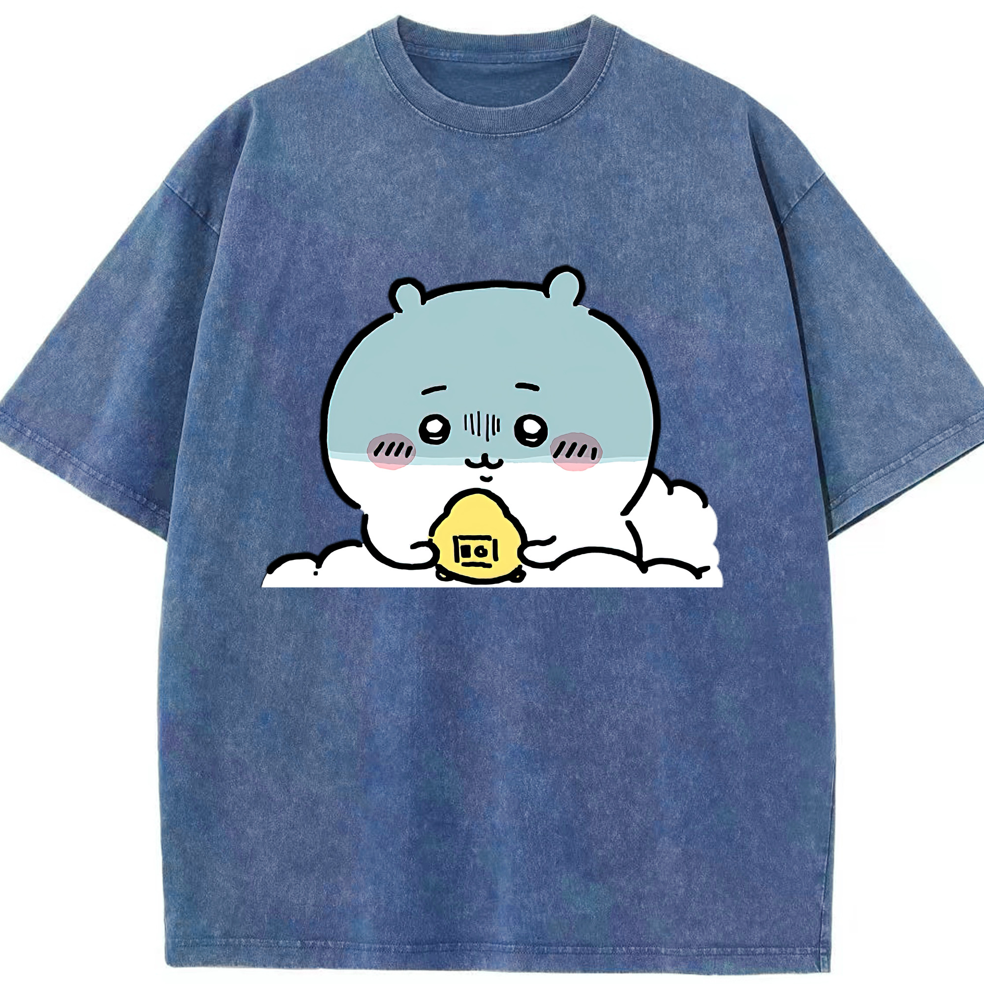 （画像用） ちいかわ ちいかわ Chii-kawa chiikawa 綿100% ヴィンテージ風 半袖Tシャツ（フロントプリント）