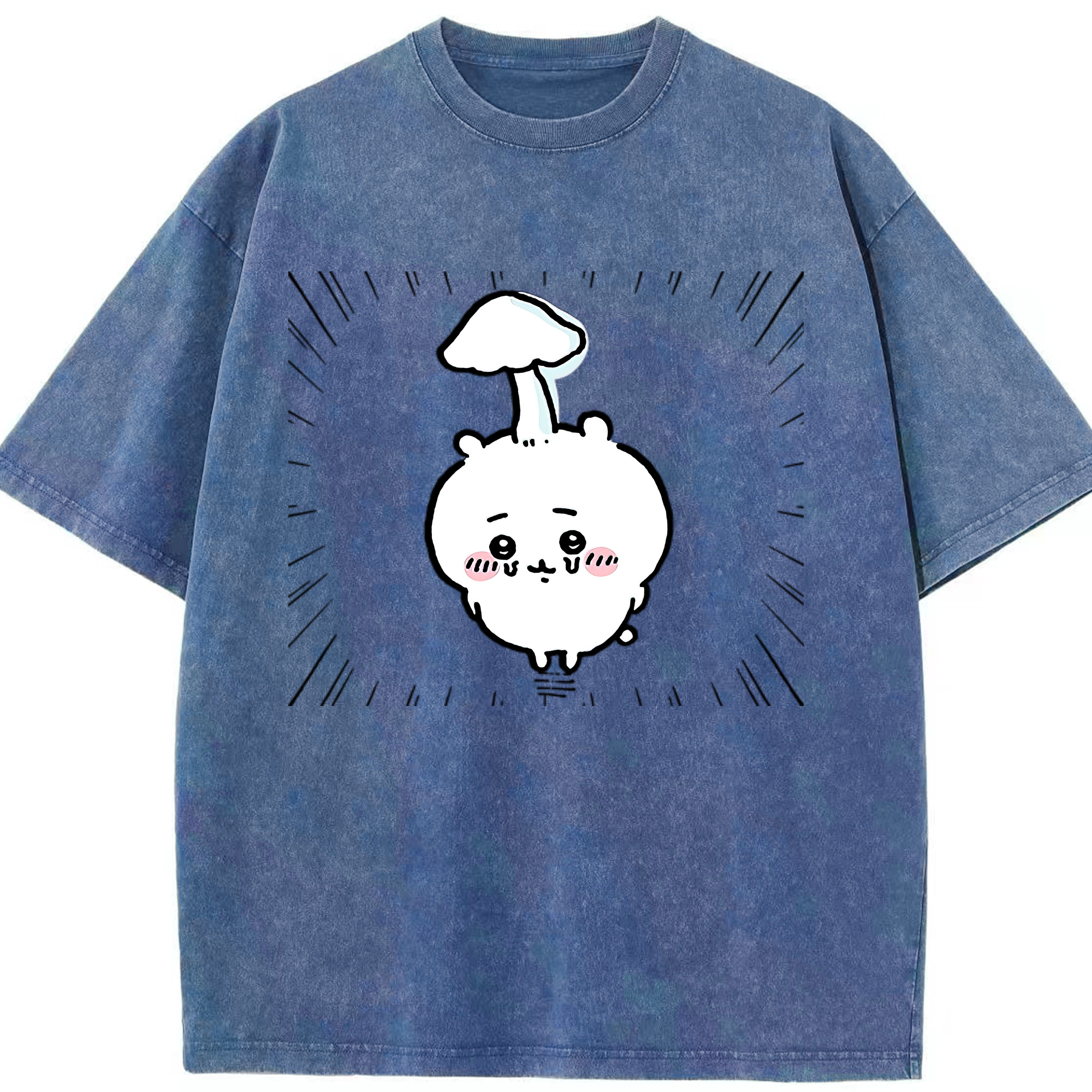 （画像用） ちいかわ ちいかわ Chii-kawa chiikawa 綿100% ヴィンテージ風 半袖Tシャツ（フロントプリント）