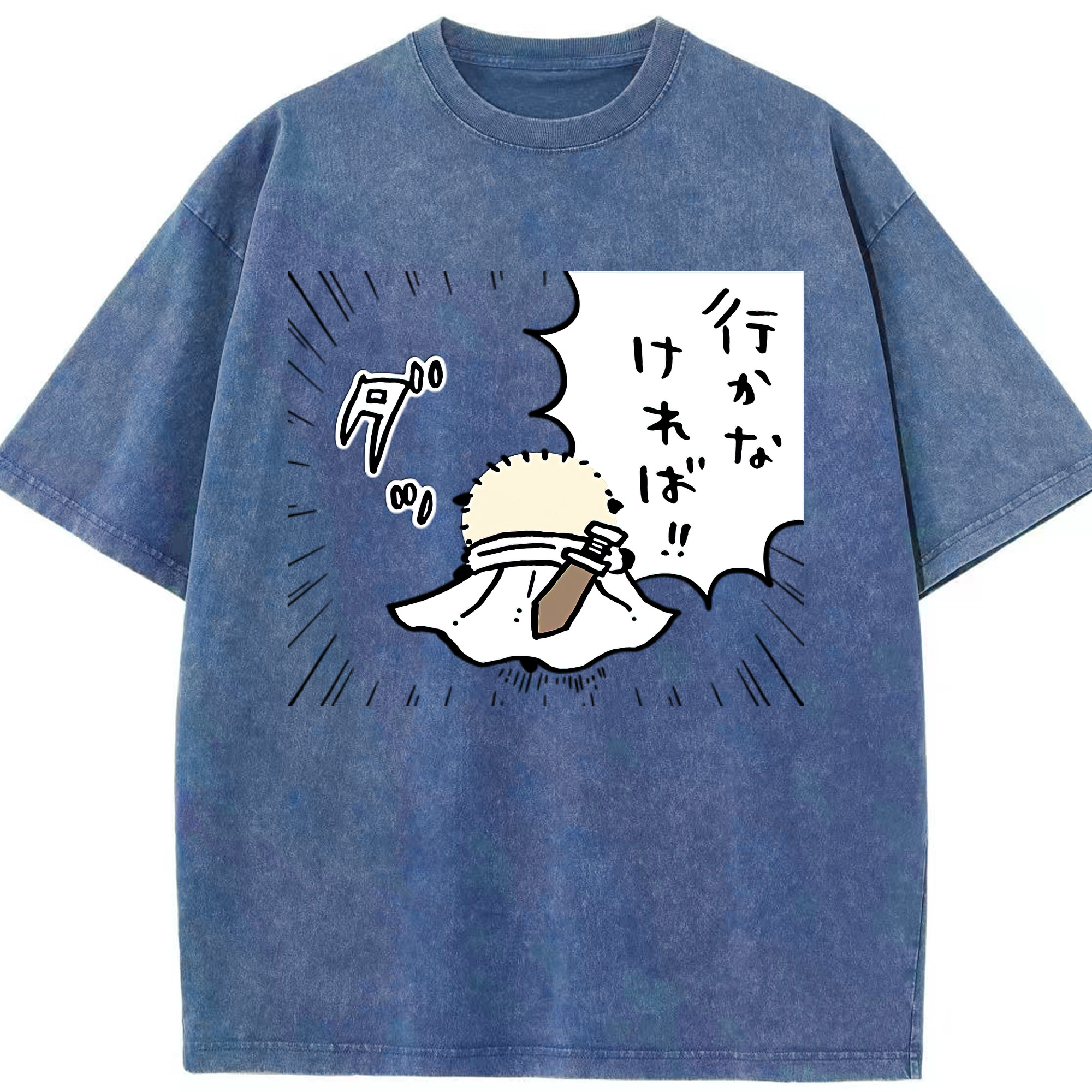 （画像用） ちいかわ ラッコ Chii-kawa Sea otter 綿100% ヴィンテージ風 半袖Tシャツ（フロントプリント）