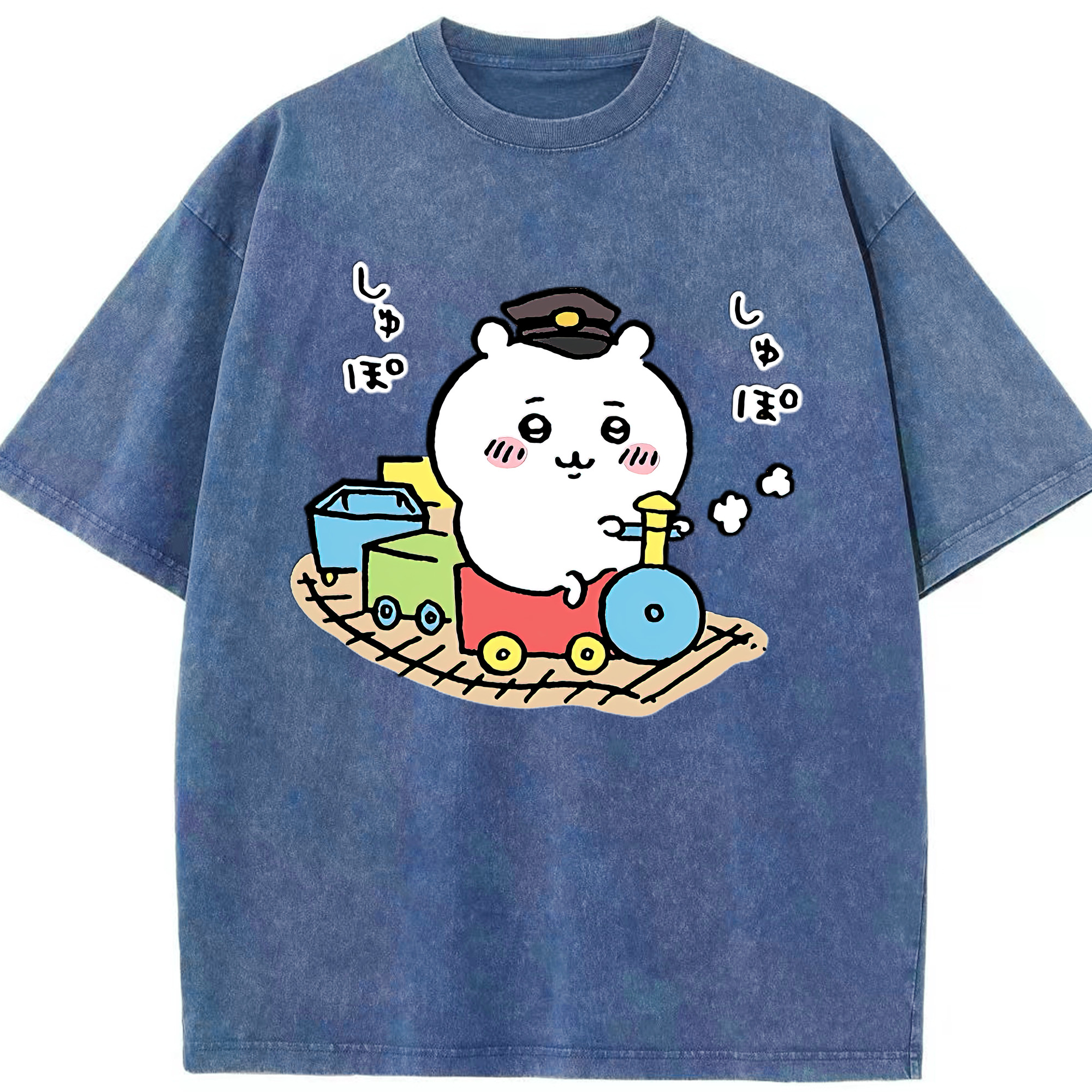 （画像用） ちいかわ ちいかわ Chii-kawa chiikawa 綿100% ヴィンテージ風 半袖Tシャツ（フロントプリント）