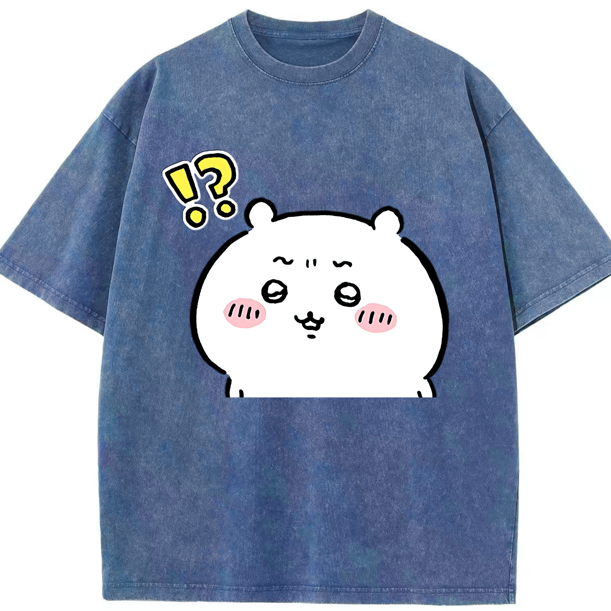 （画像用） ちいかわ ちいかわ Chii-kawa chiikawa 綿100% ヴィンテージ風 半袖Tシャツ（フロントプリント）