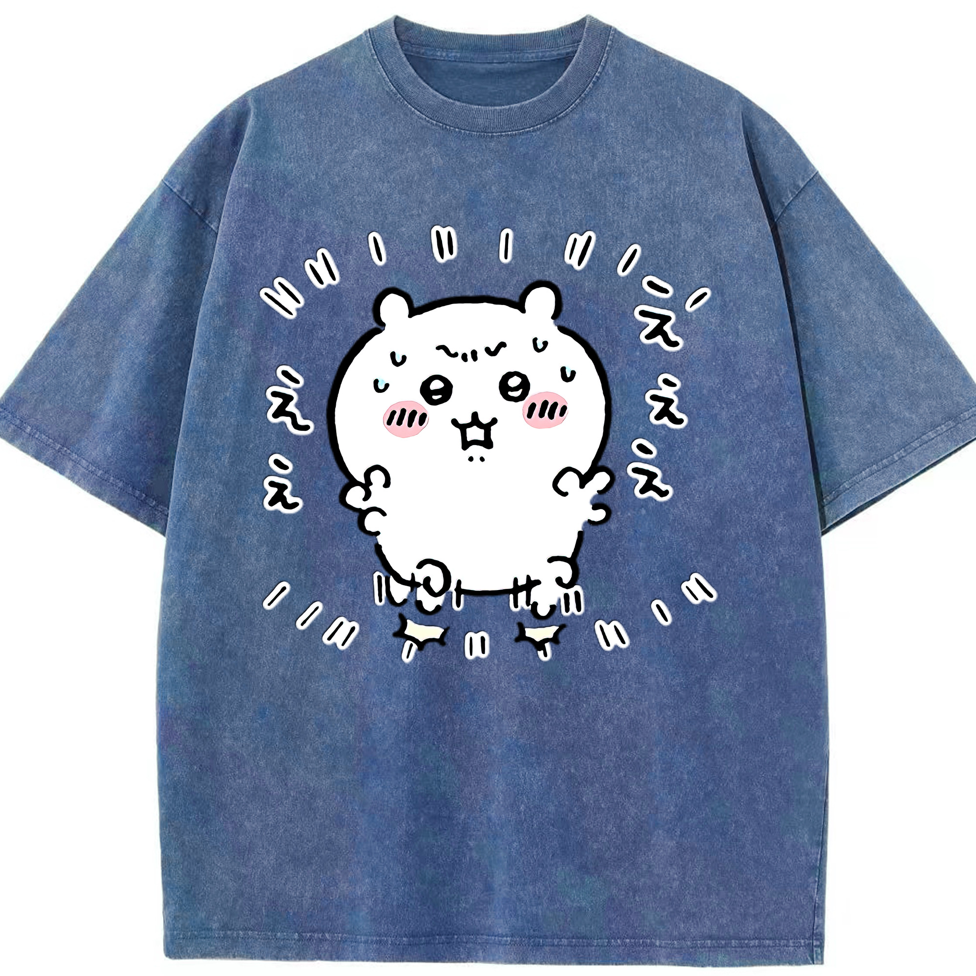 （画像用） ちいかわ ちいかわ Chii-kawa chiikawa 綿100% ヴィンテージ風 半袖Tシャツ（フロントプリント）