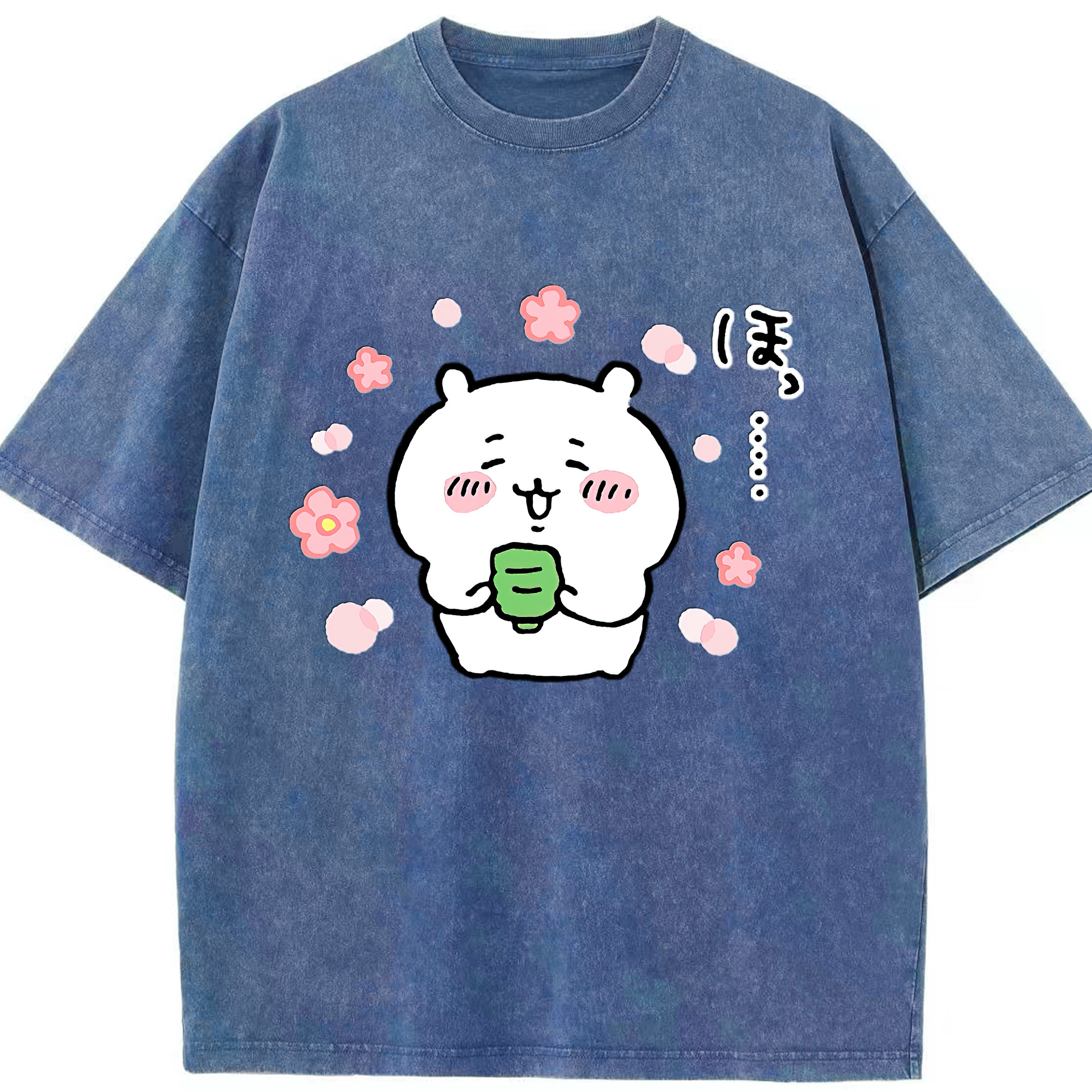 （画像用） ちいかわ ちいかわ Chii-kawa chiikawa 綿100% ヴィンテージ風 半袖Tシャツ（フロントプリント）