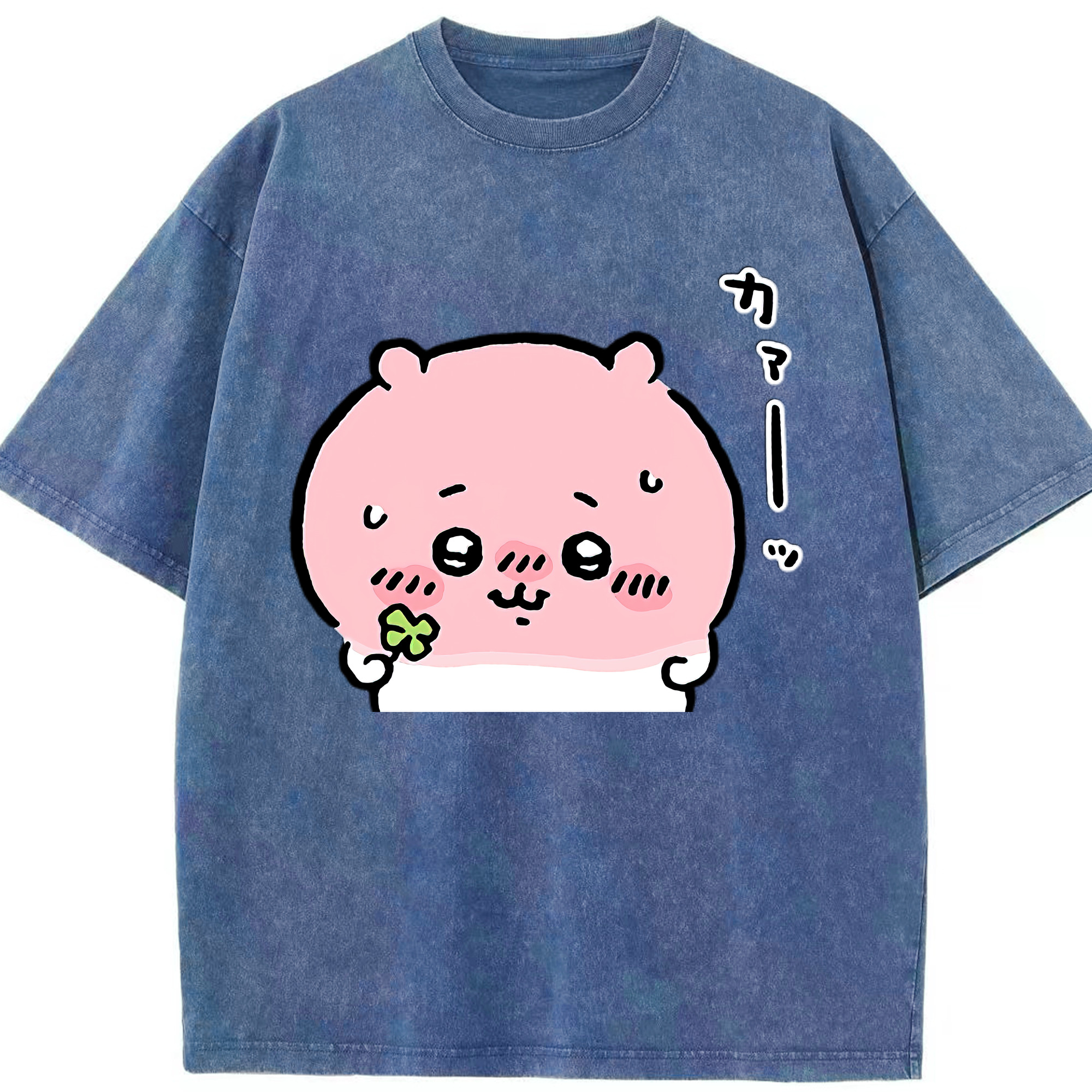 （画像用） ちいかわ ちいかわ Chii-kawa chiikawa 綿100% ヴィンテージ風 半袖Tシャツ（フロントプリント）