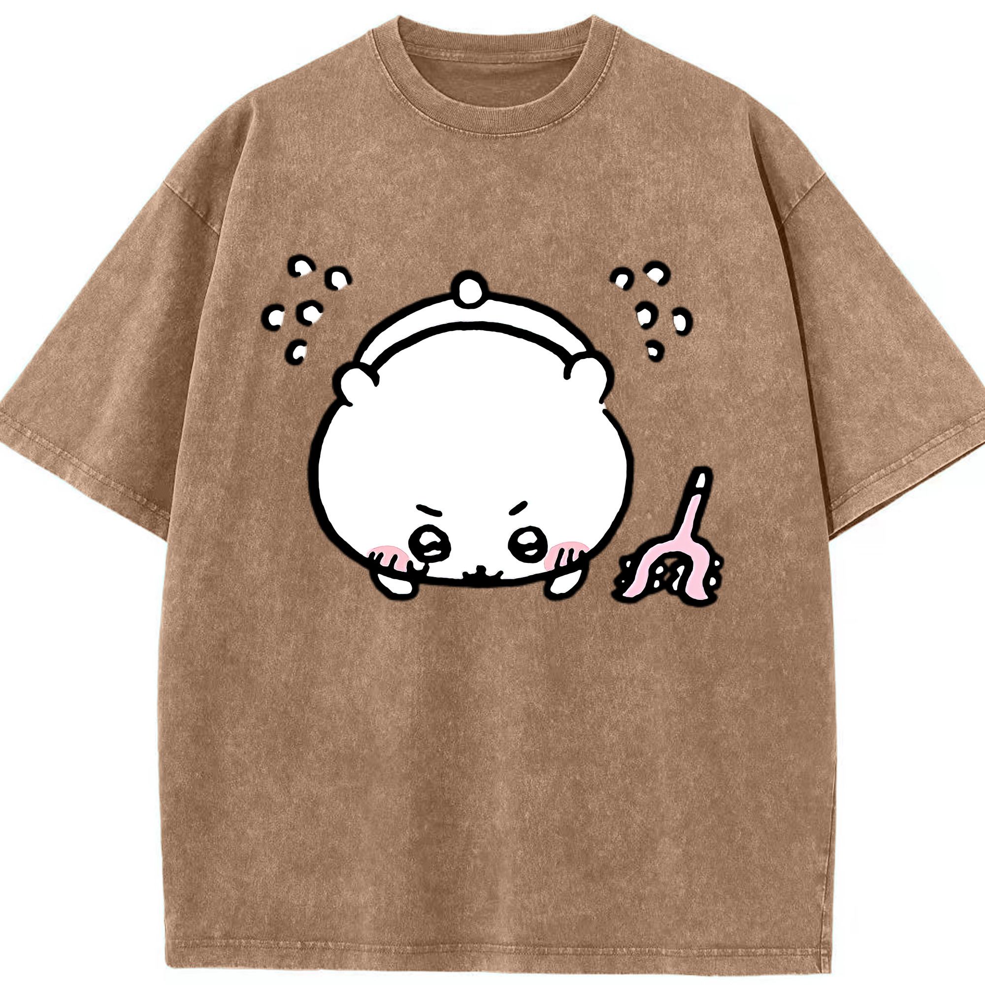 （画像用） ちいかわ ちいかわ Chii-kawa chiikawa 綿100% ヴィンテージ風 半袖Tシャツ（フロントプリント）