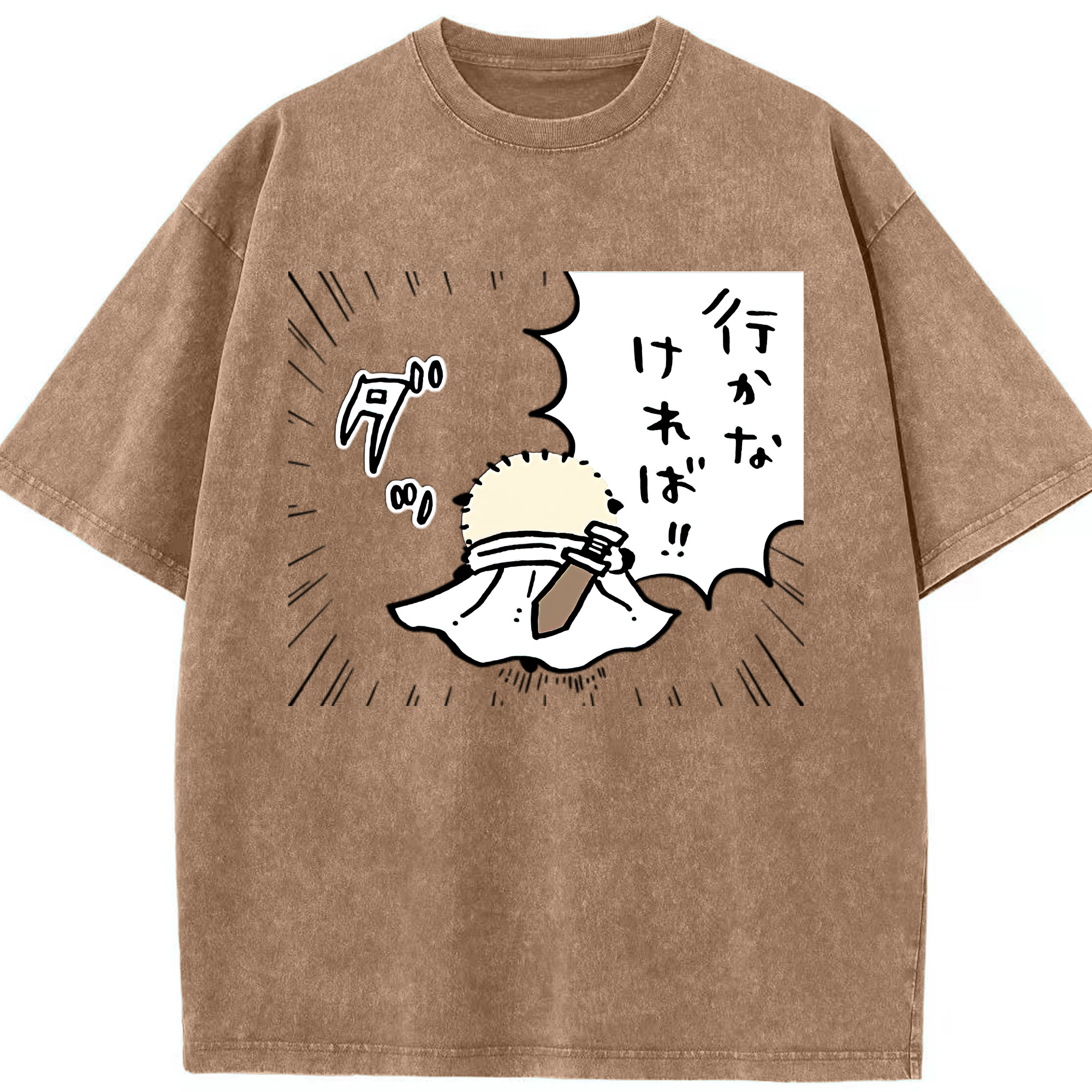 （画像用） ちいかわ ラッコ Chii-kawa Sea otter 綿100% ヴィンテージ風 半袖Tシャツ（フロントプリント）
