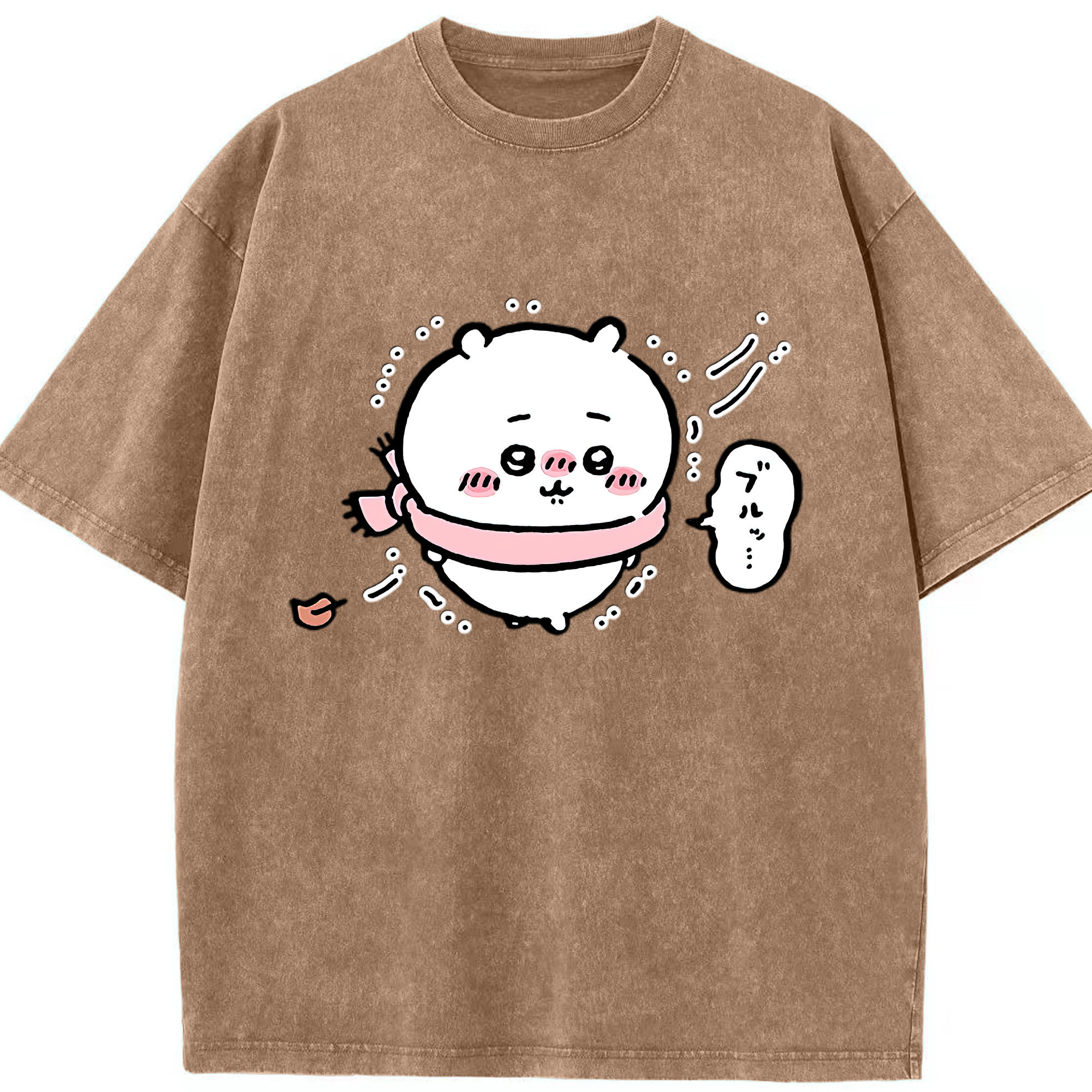 （画像用） ちいかわ ちいかわ Chii-kawa chiikawa 綿100% ヴィンテージ風 半袖Tシャツ（フロントプリント）