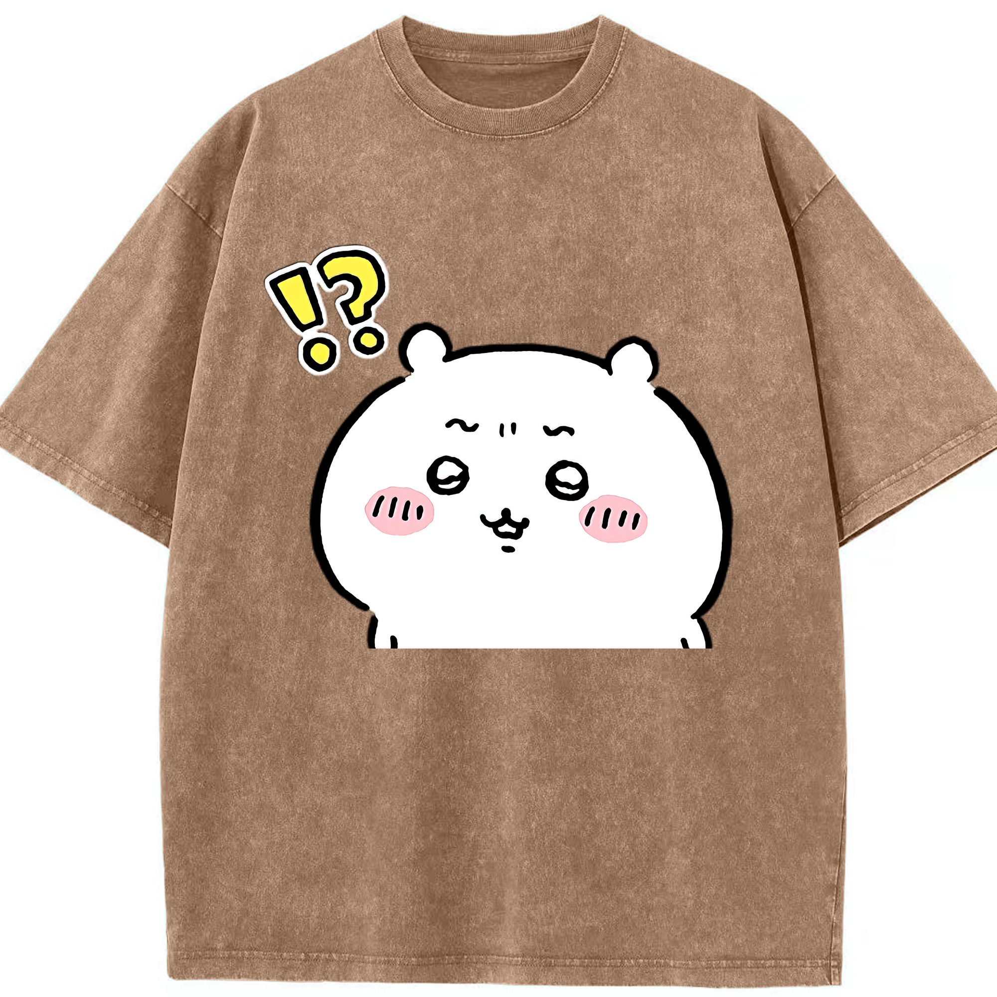 （画像用） ちいかわ ちいかわ Chii-kawa chiikawa 綿100% ヴィンテージ風 半袖Tシャツ（フロントプリント）