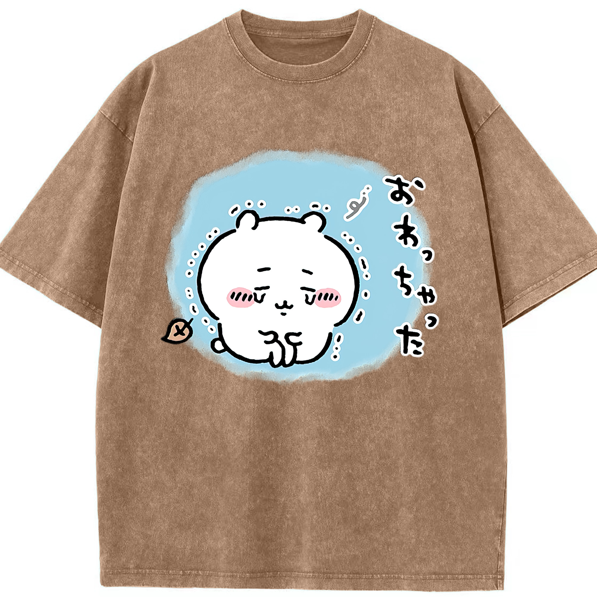 （画像用） ちいかわ ちいかわ Chii-kawa chiikawa 綿100% ヴィンテージ風 半袖Tシャツ（フロントプリント）