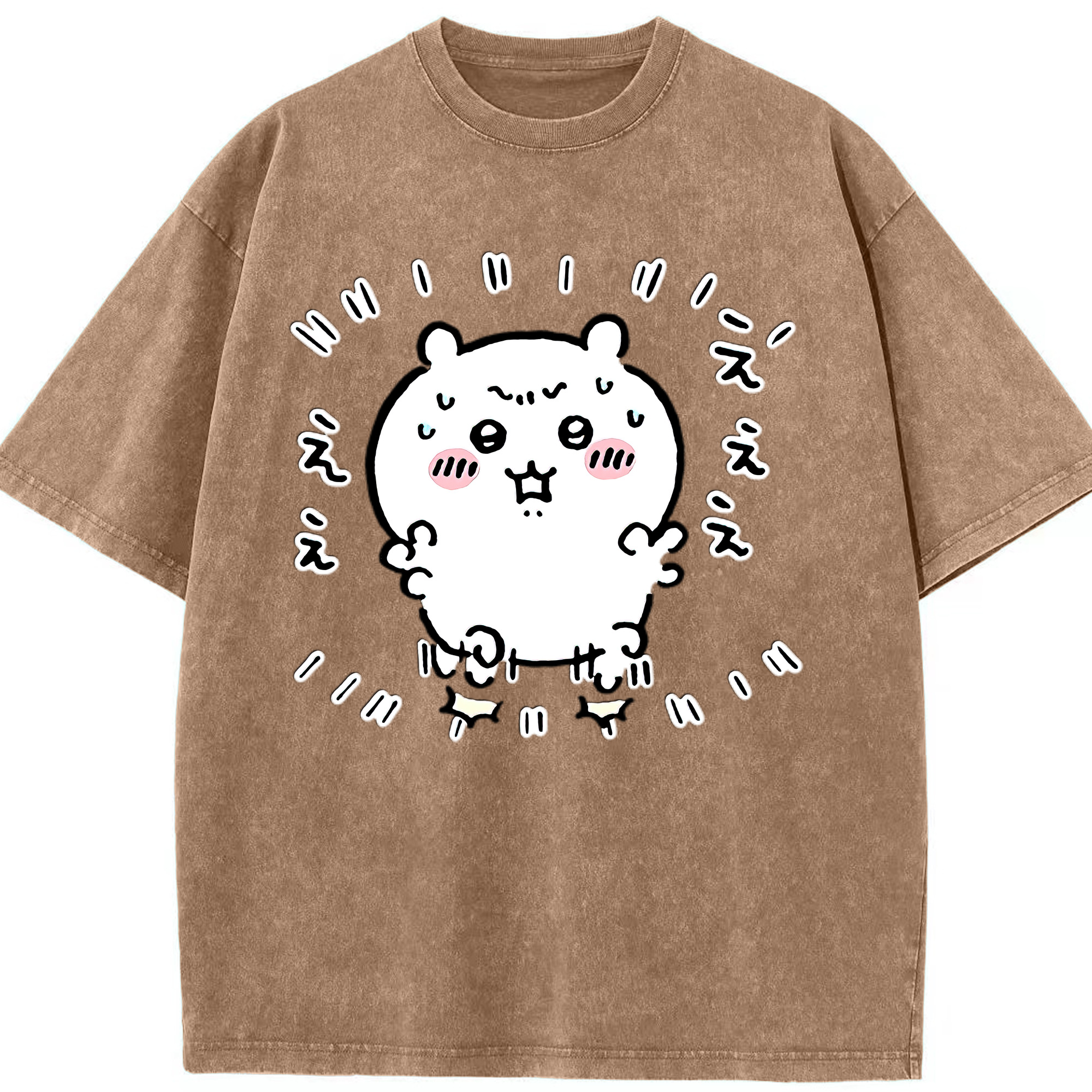 （画像用） ちいかわ ちいかわ Chii-kawa chiikawa 綿100% ヴィンテージ風 半袖Tシャツ（フロントプリント）