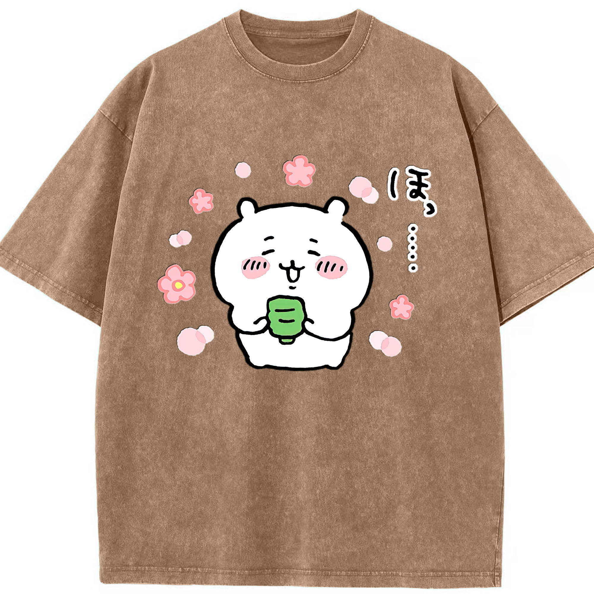 （画像用） ちいかわ ちいかわ Chii-kawa chiikawa 綿100% ヴィンテージ風 半袖Tシャツ（フロントプリント）