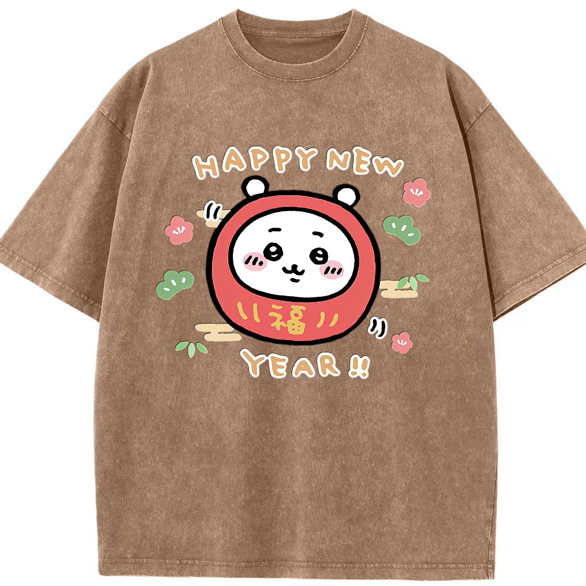（画像用） ちいかわ ちいかわ Chii-kawa chiikawa 綿100% ヴィンテージ風 半袖Tシャツ（フロントプリント）