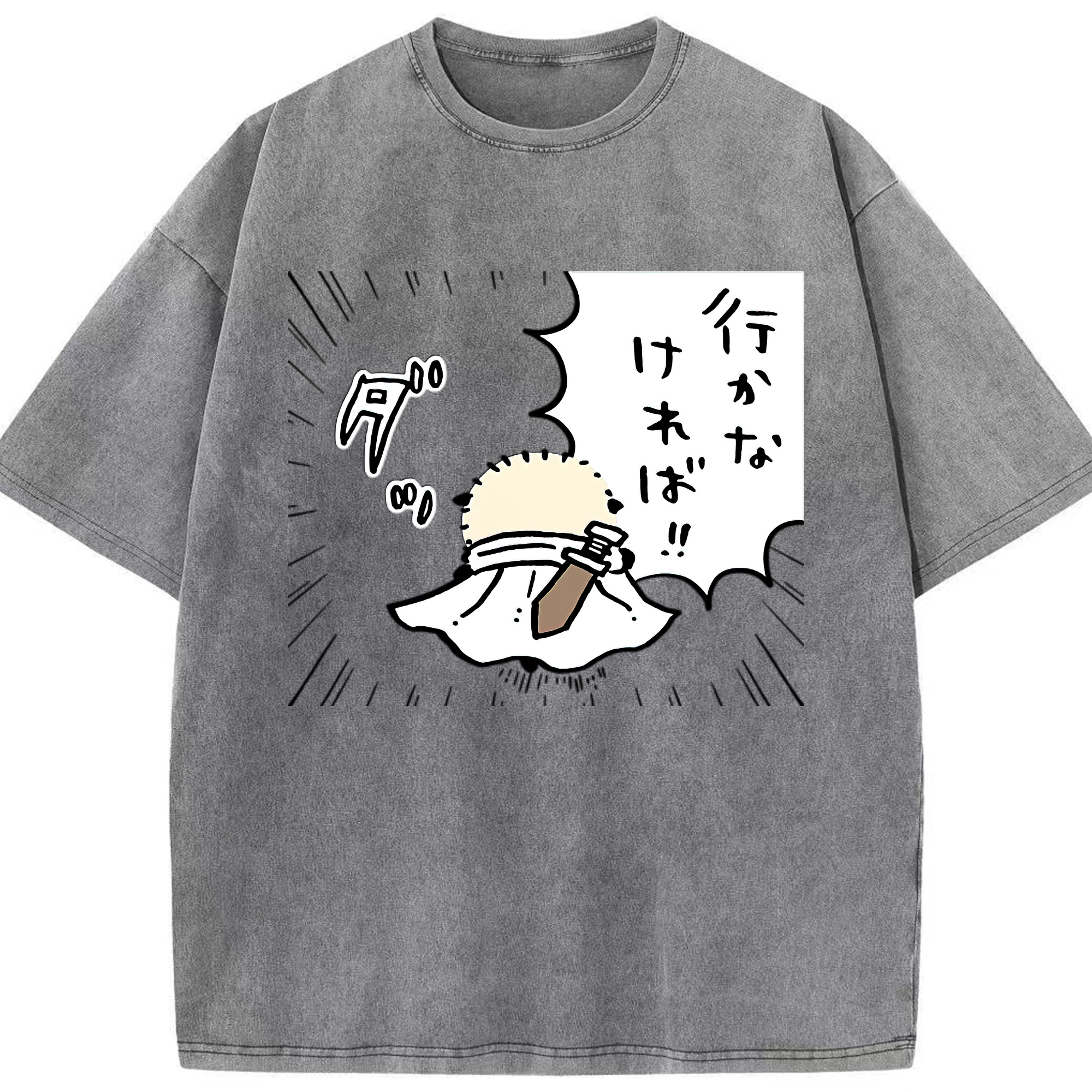 （画像用） ちいかわ ラッコ Chii-kawa Sea otter 綿100% ヴィンテージ風 半袖Tシャツ（フロントプリント）