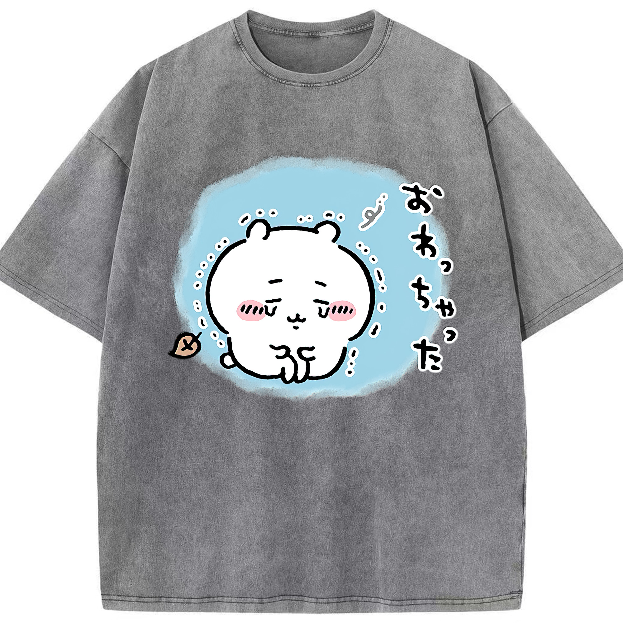（画像用） ちいかわ ちいかわ Chii-kawa chiikawa 綿100% ヴィンテージ風 半袖Tシャツ（フロントプリント）