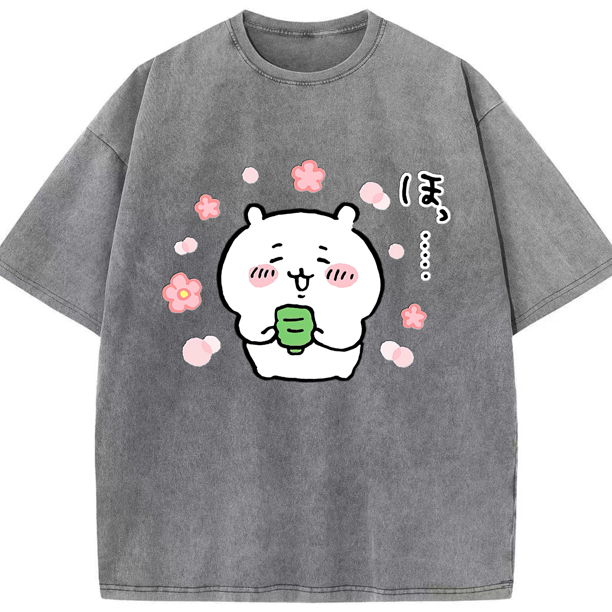 （画像用） ちいかわ ちいかわ Chii-kawa chiikawa 綿100% ヴィンテージ風 半袖Tシャツ（フロントプリント）