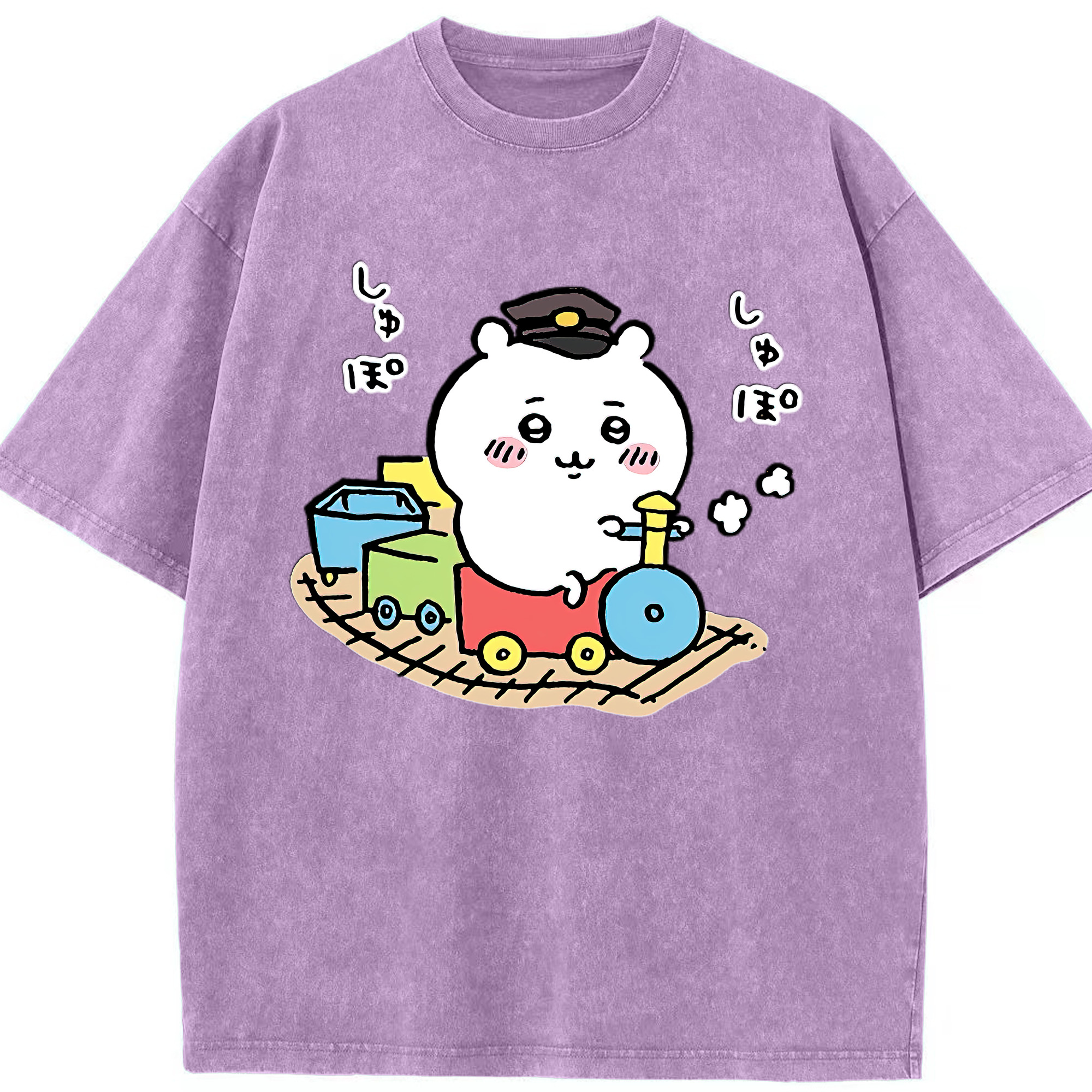 （画像用） ちいかわ ちいかわ Chii-kawa chiikawa 綿100% ヴィンテージ風 半袖Tシャツ（フロントプリント）