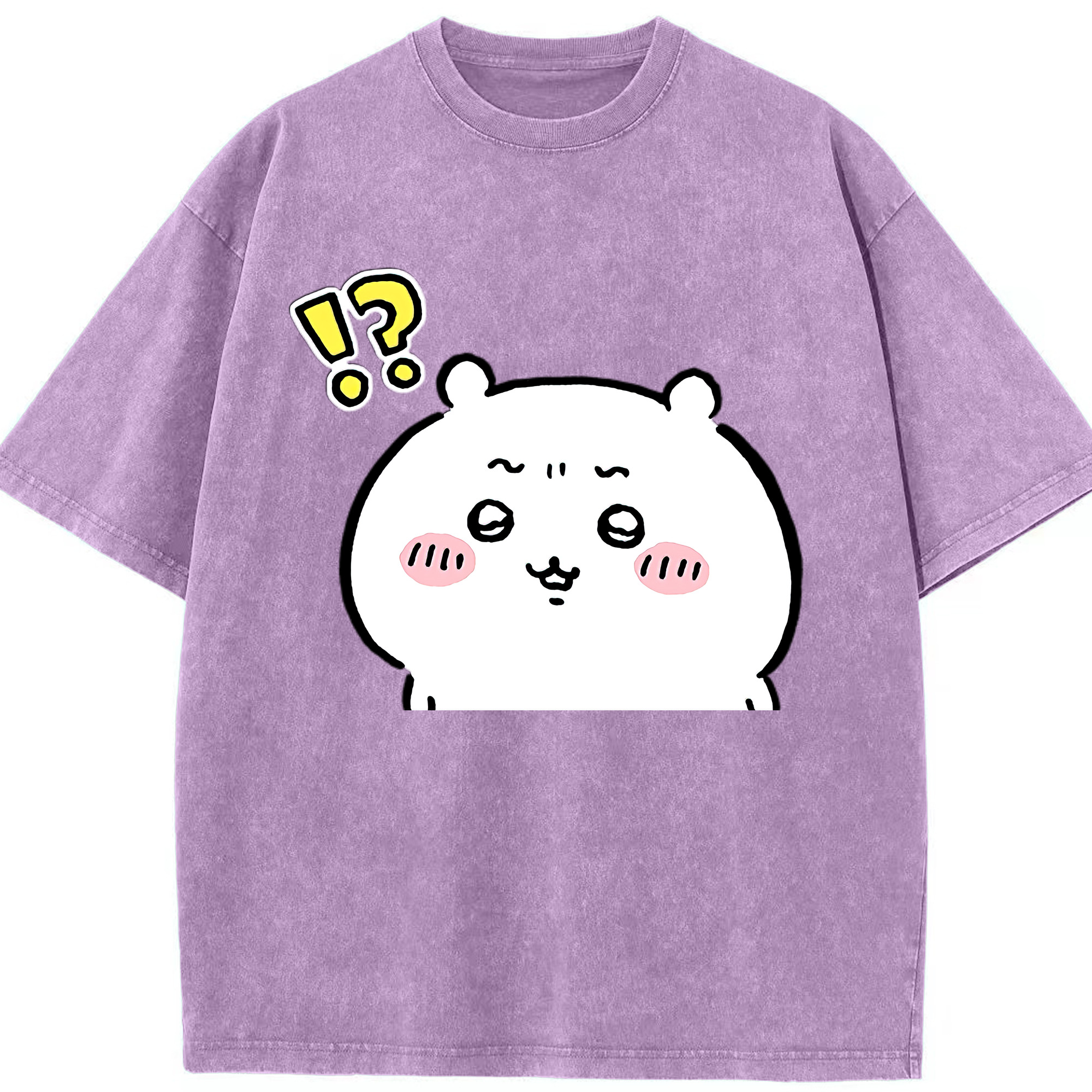 （画像用） ちいかわ ちいかわ Chii-kawa chiikawa 綿100% ヴィンテージ風 半袖Tシャツ（フロントプリント）