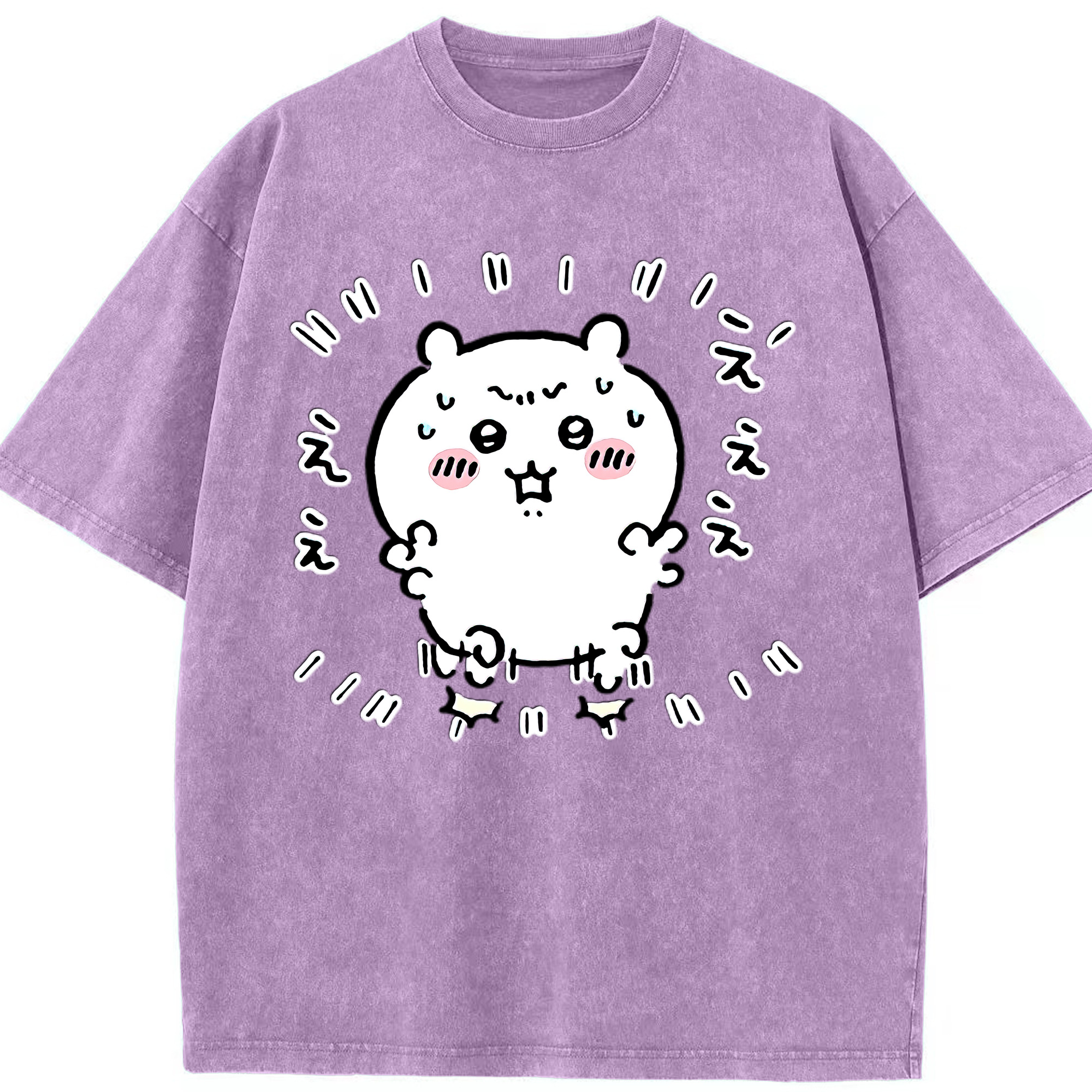 （画像用） ちいかわ ちいかわ Chii-kawa chiikawa 綿100% ヴィンテージ風 半袖Tシャツ（フロントプリント）