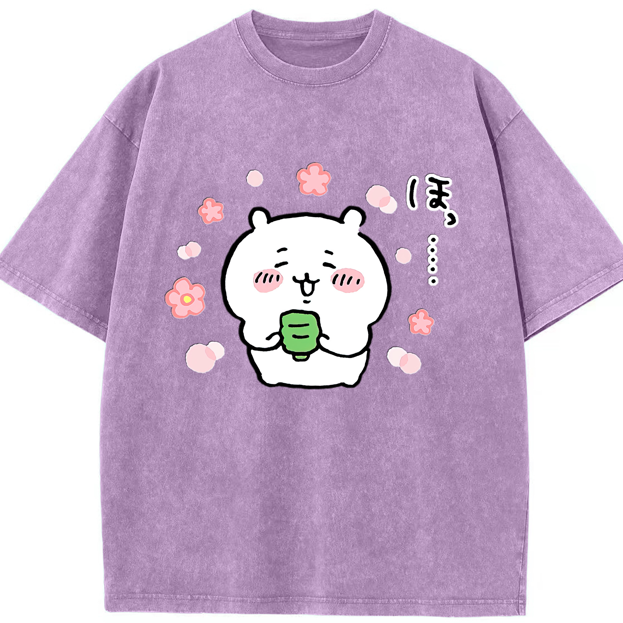 （画像用） ちいかわ ちいかわ Chii-kawa chiikawa 綿100% ヴィンテージ風 半袖Tシャツ（フロントプリント）