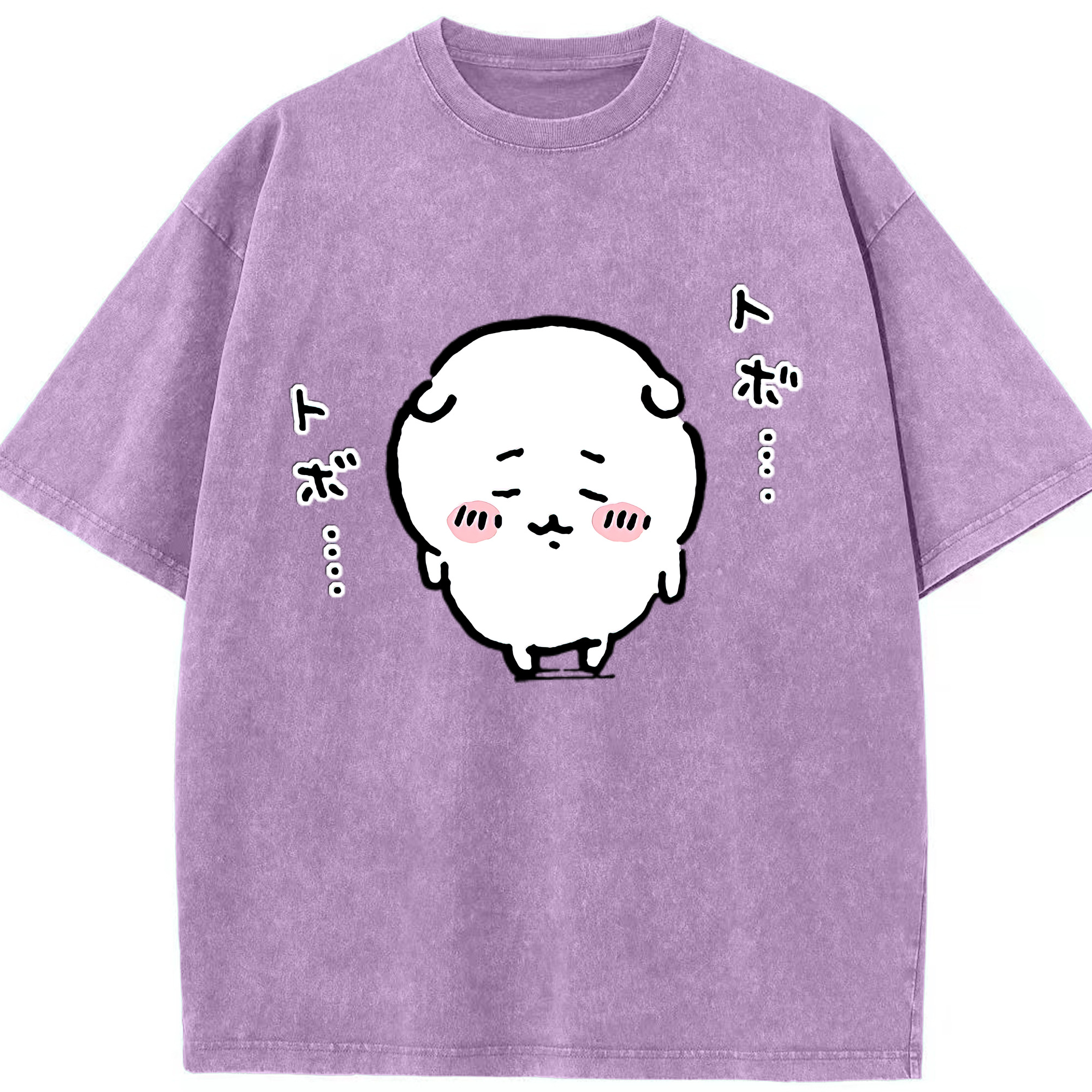 （画像用） ちいかわ ちいかわ Chii-kawa chiikawa 綿100% ヴィンテージ風 半袖Tシャツ（フロントプリント）