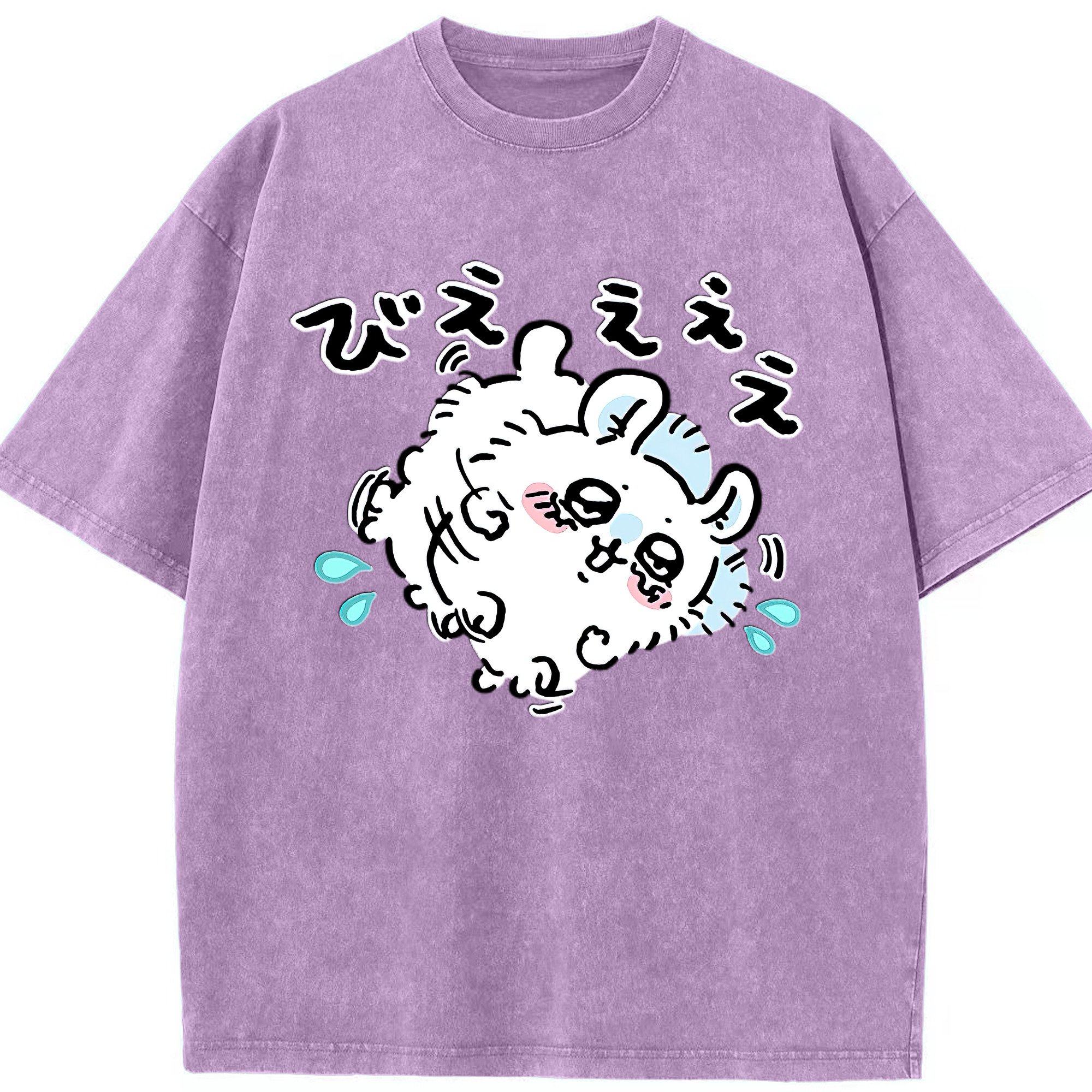 （画像用） ちいかわ モモンガ Chii-kawa Momonga 綿100% ヴィンテージ風 半袖Tシャツ（フロントプリント）