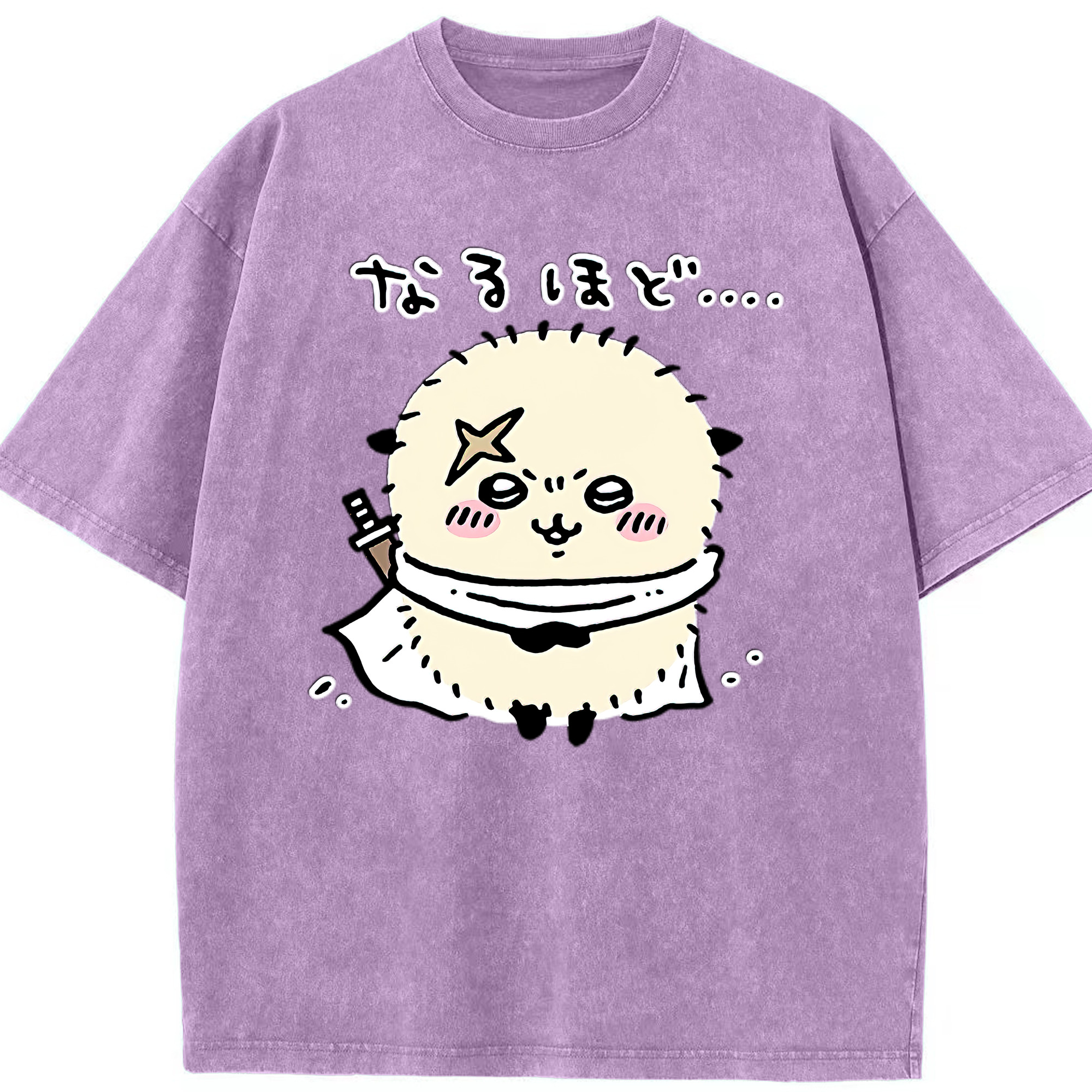 （画像用） ちいかわ ラッコ Chii-kawa Sea otter 綿100% ヴィンテージ風 半袖Tシャツ（フロントプリント）