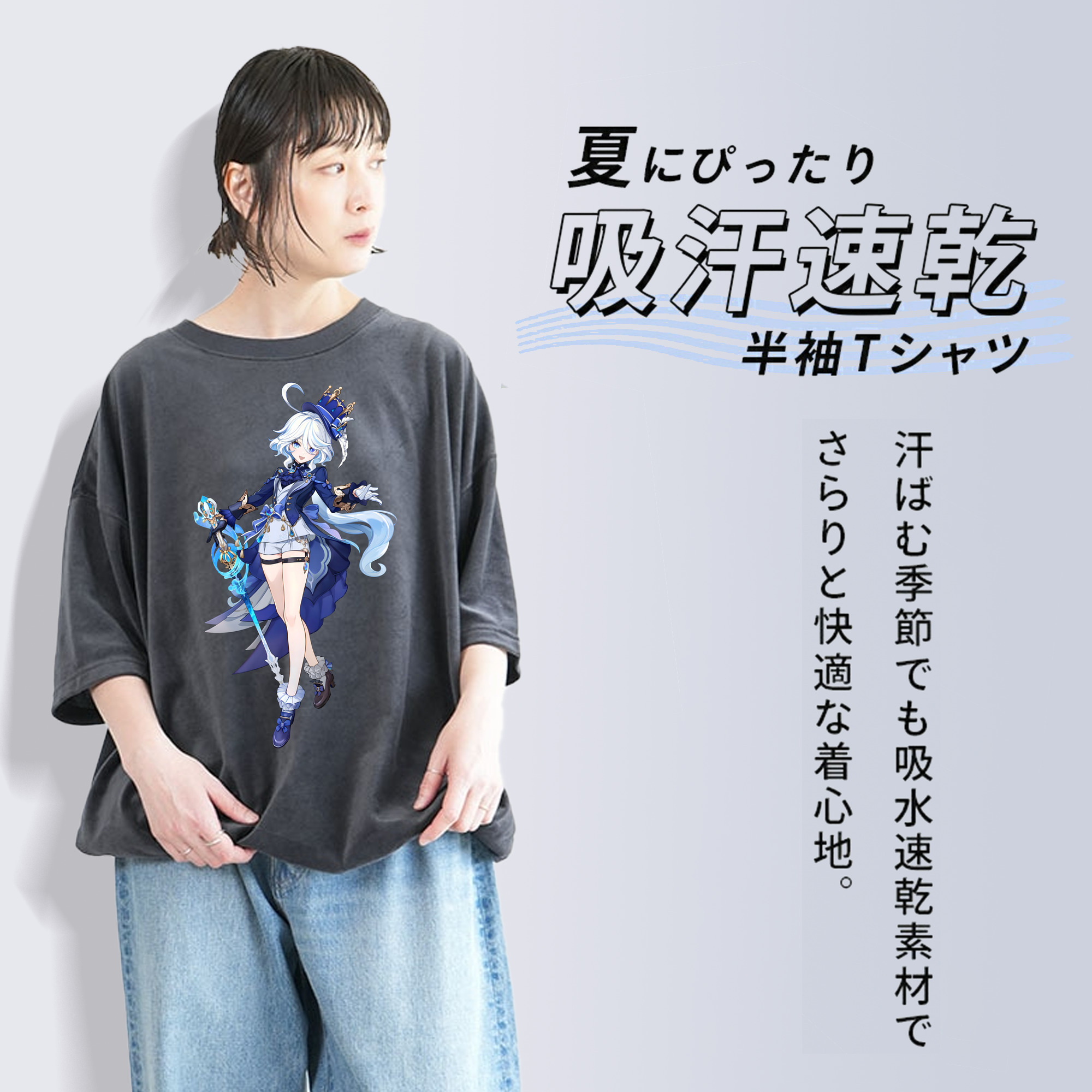 ちいかわ ちいかわ Chii-kawa chiikawa 綿100% ヴィンテージ風 半袖Tシャツ（フロントプリント）