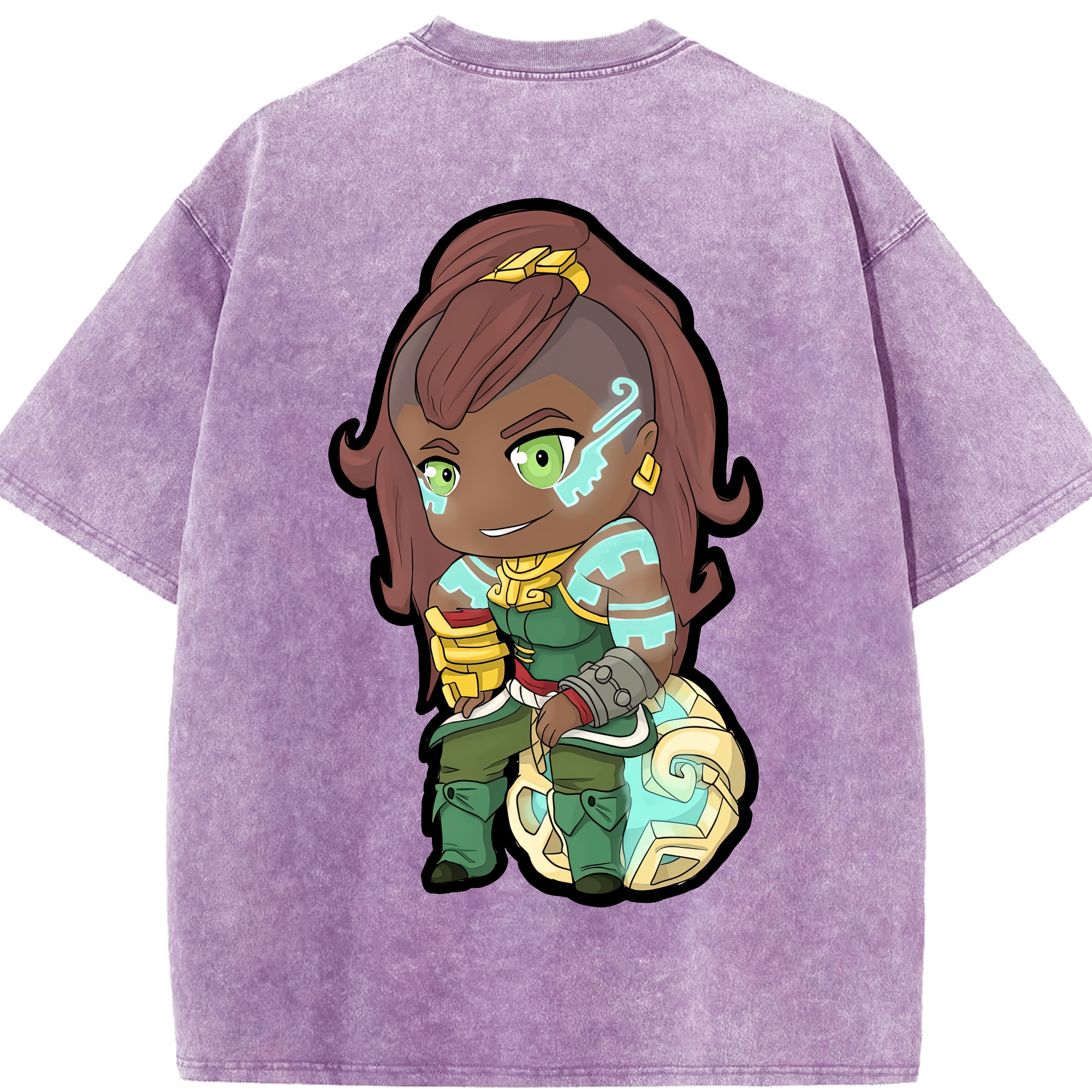 （画像用） ちいかわ ハチワレ Chii-kawa hachiware 綿100% ヴィンテージ風 半袖Tシャツ（背面プリント）