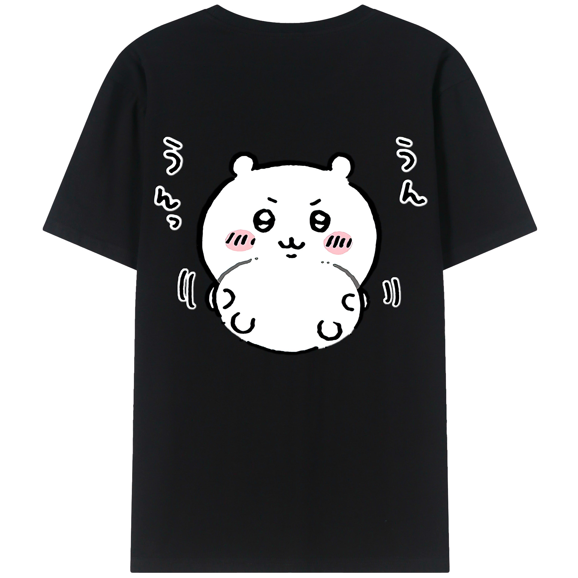（画像用） ちいかわ ちいかわ Chii-kawa chiikawa 綿100％ メンズ半袖Tシャツ（バックプリント） 通気性