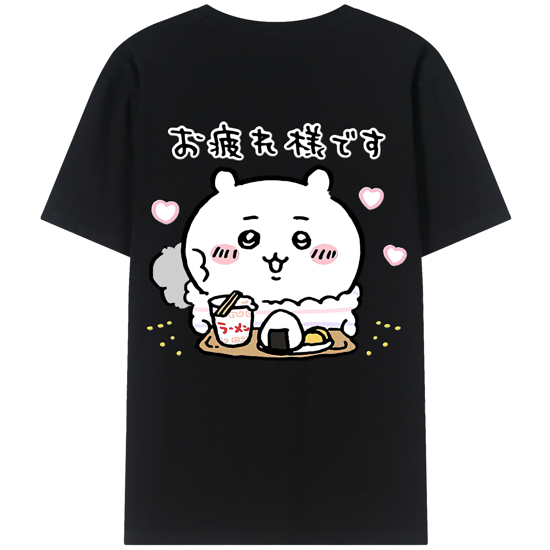 （画像用） ちいかわ ちいかわ Chii-kawa chiikawa 綿100％ メンズ半袖Tシャツ（バックプリント） 通気性