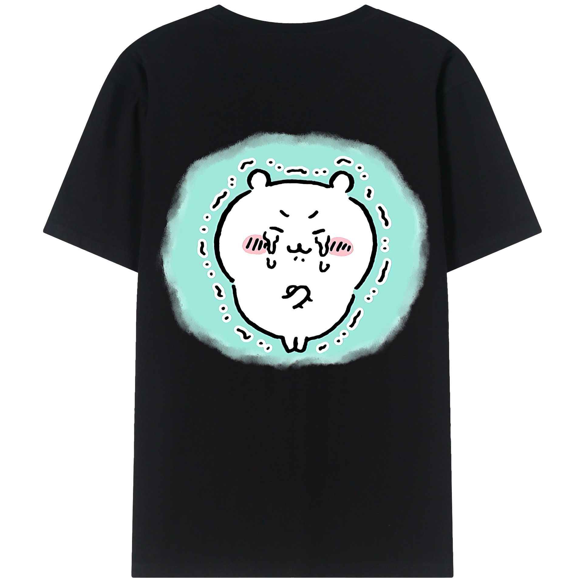 （画像用） ちいかわ ちいかわ Chii-kawa chiikawa 綿100％ メンズ半袖Tシャツ（バックプリント） 通気性