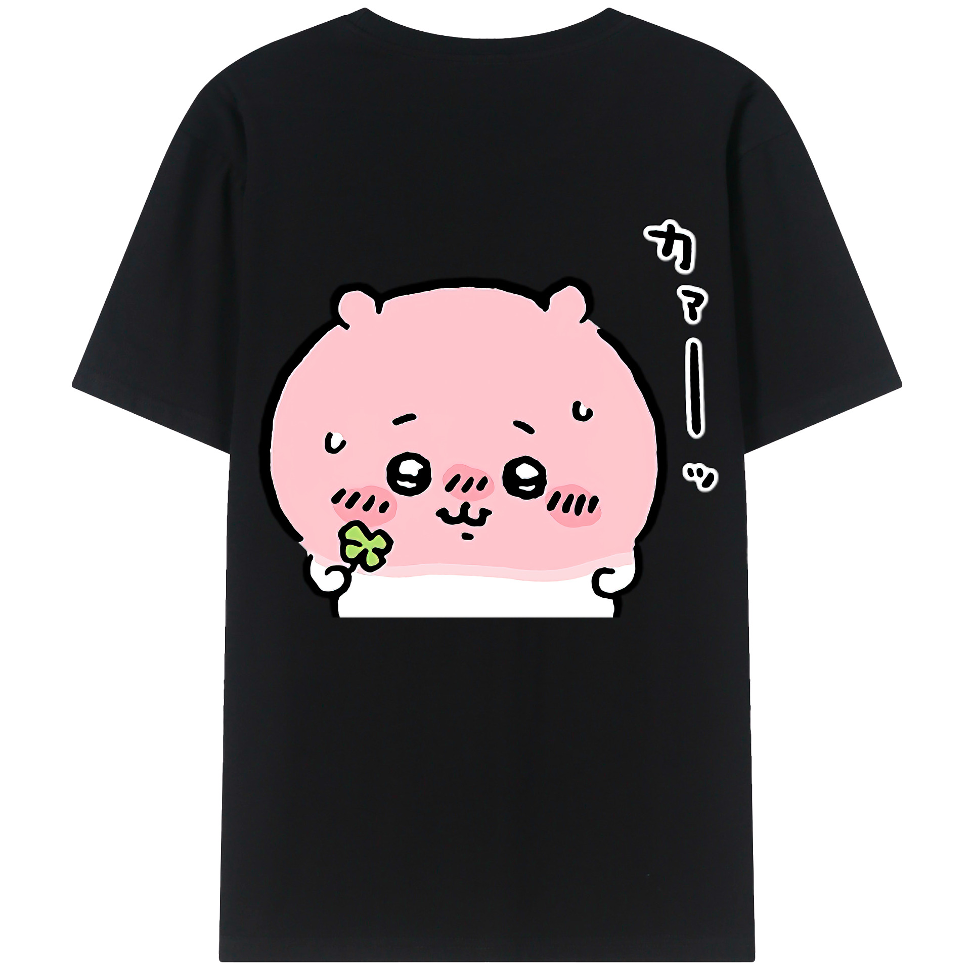 （画像用） ちいかわ ちいかわ Chii-kawa chiikawa 綿100％ メンズ半袖Tシャツ（バックプリント） 通気性