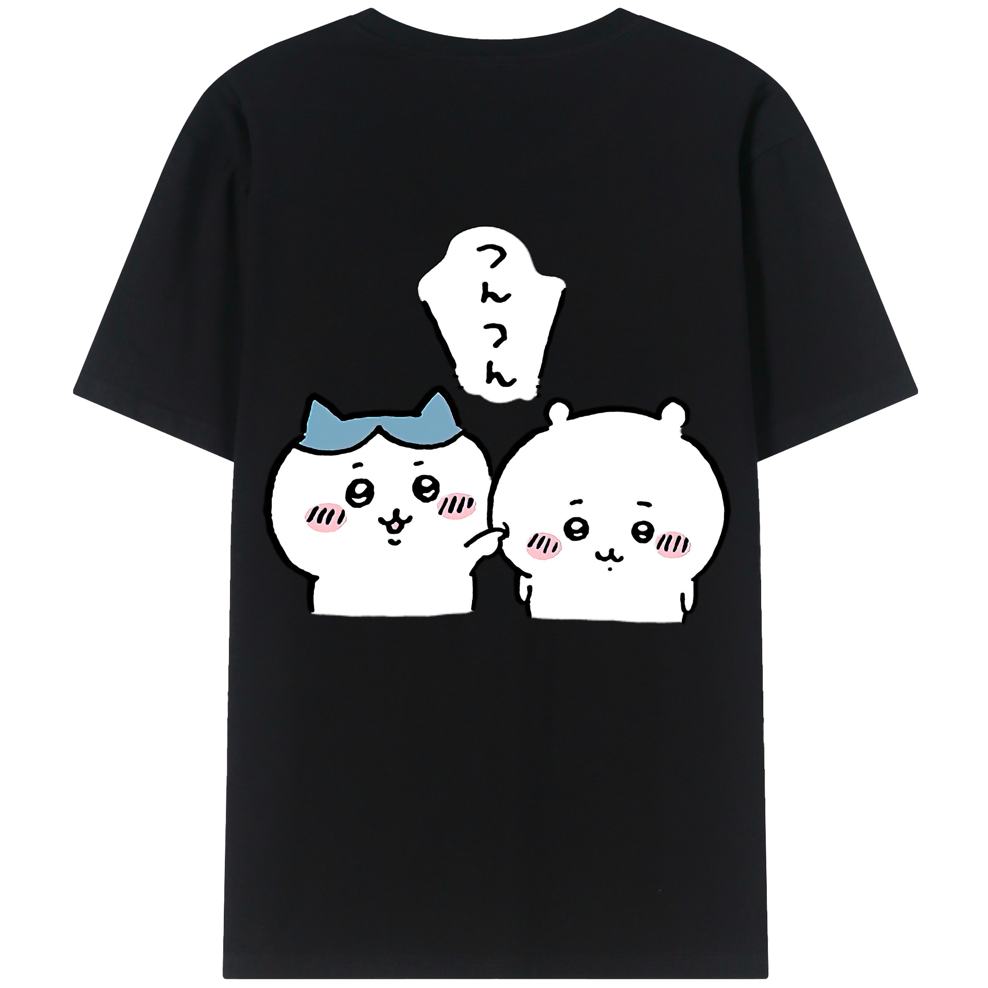（画像用） ちいかわ ちいかわ Chii-kawa chiikawa 綿100％ メンズ半袖Tシャツ（バックプリント） 通気性