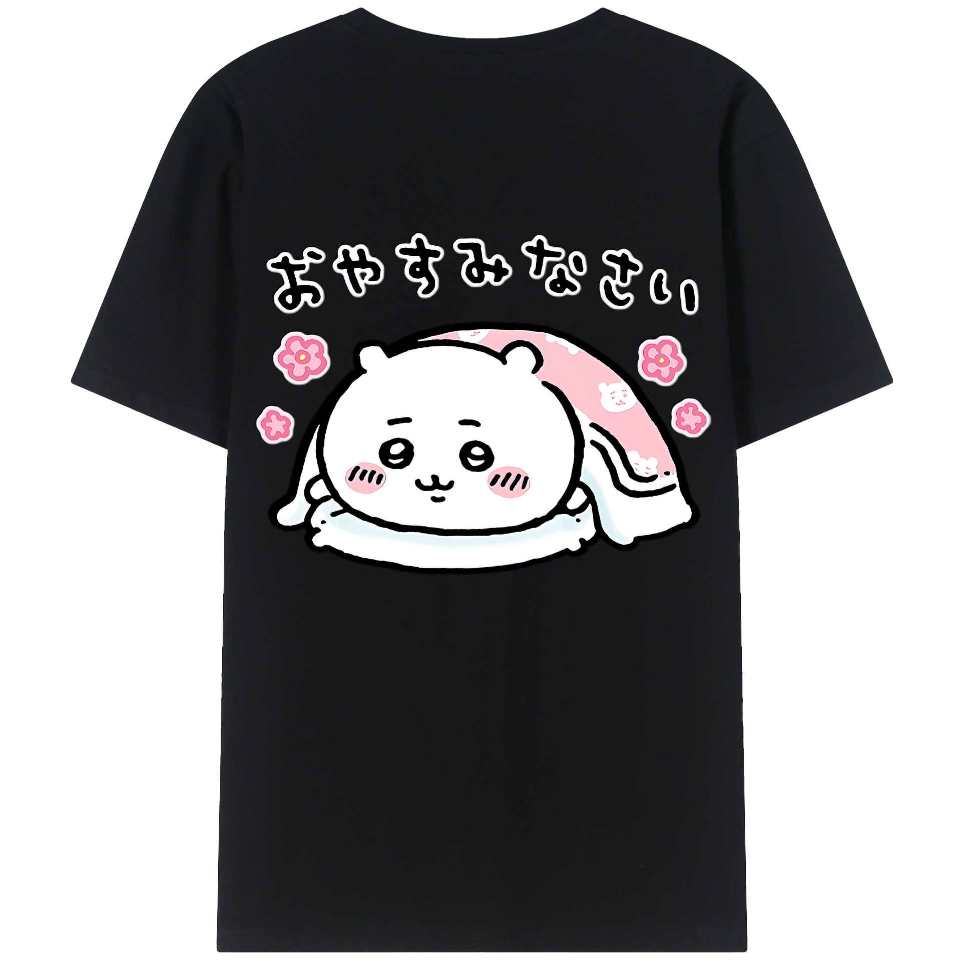 （画像用） ちいかわ ちいかわ Chii-kawa chiikawa 綿100％ メンズ半袖Tシャツ（バックプリント） 通気性
