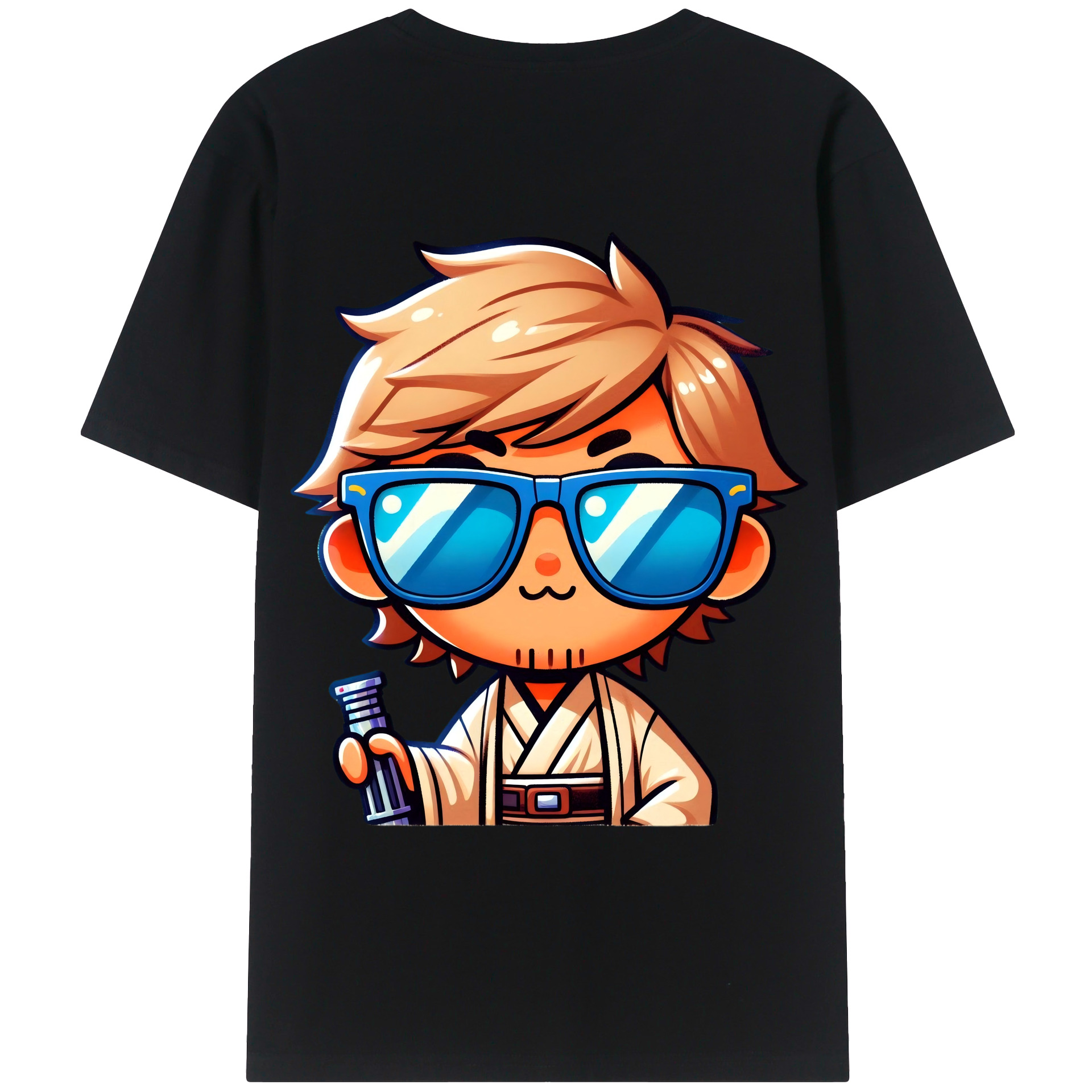 （画像用） ちいかわ うさぎ Chii-kawa usagi 綿100％ メンズ半袖Tシャツ（バックプリント） 通気性