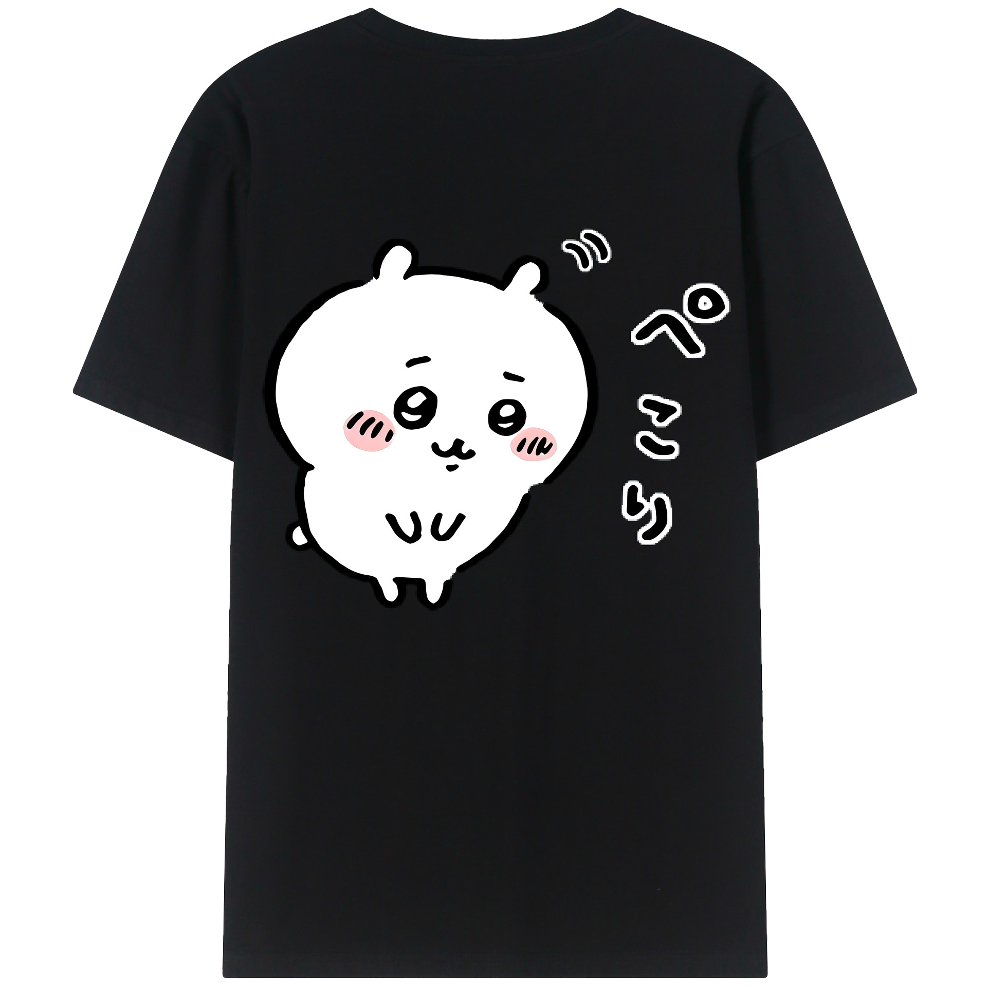 （画像用） ちいかわ ちいかわ Chii-kawa chiikawa 綿100％ メンズ半袖Tシャツ（バックプリント） 通気性
