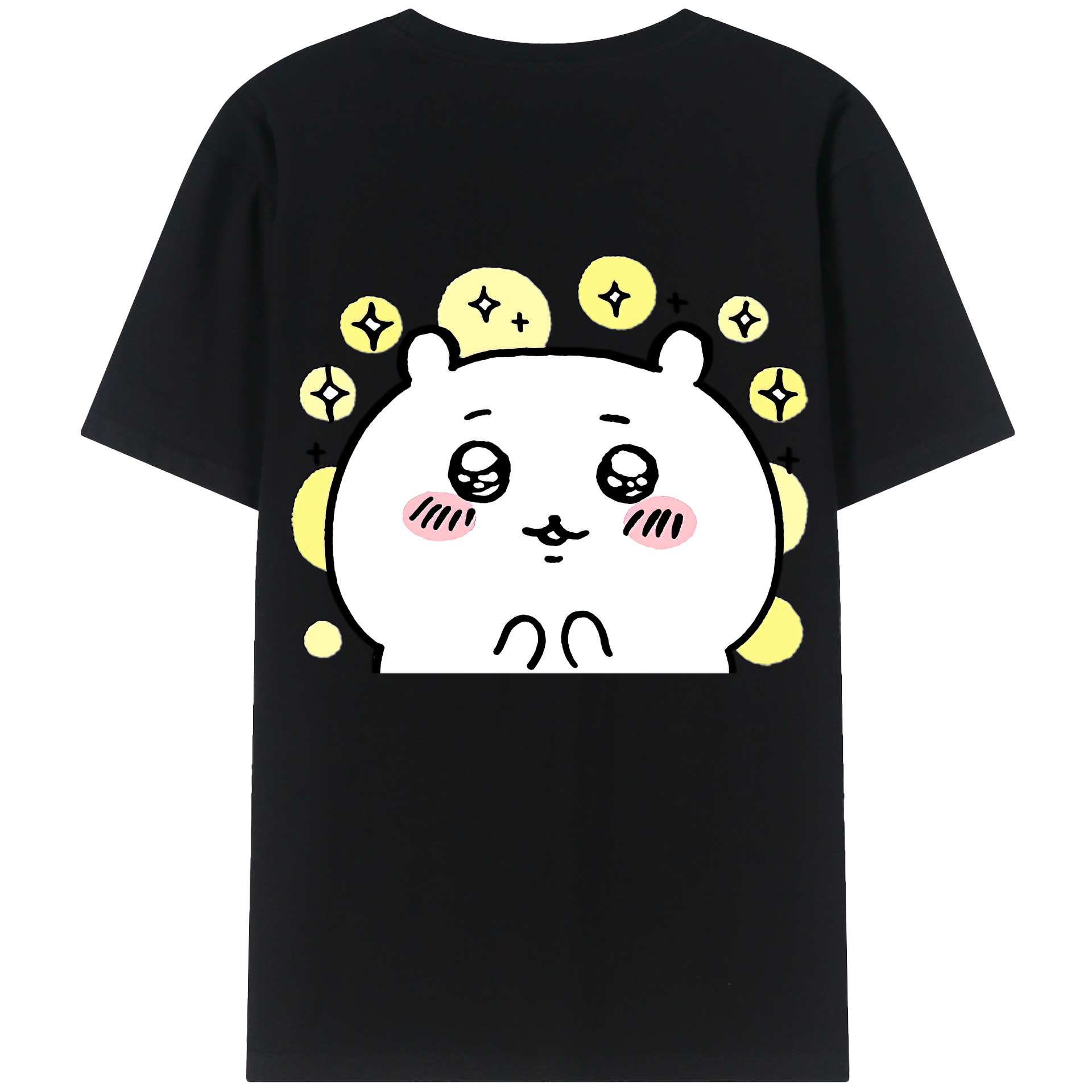 （画像用） ちいかわ ちいかわ Chii-kawa chiikawa 綿100％ メンズ半袖Tシャツ（バックプリント） 通気性