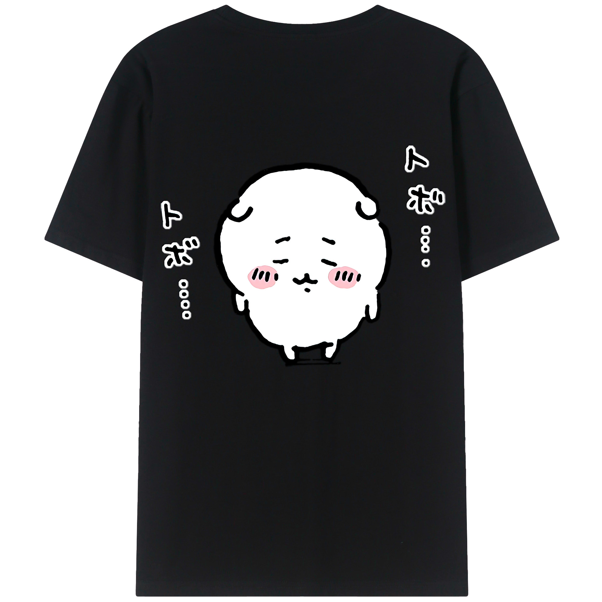 （画像用） ちいかわ ちいかわ Chii-kawa chiikawa 綿100％ メンズ半袖Tシャツ（バックプリント） 通気性