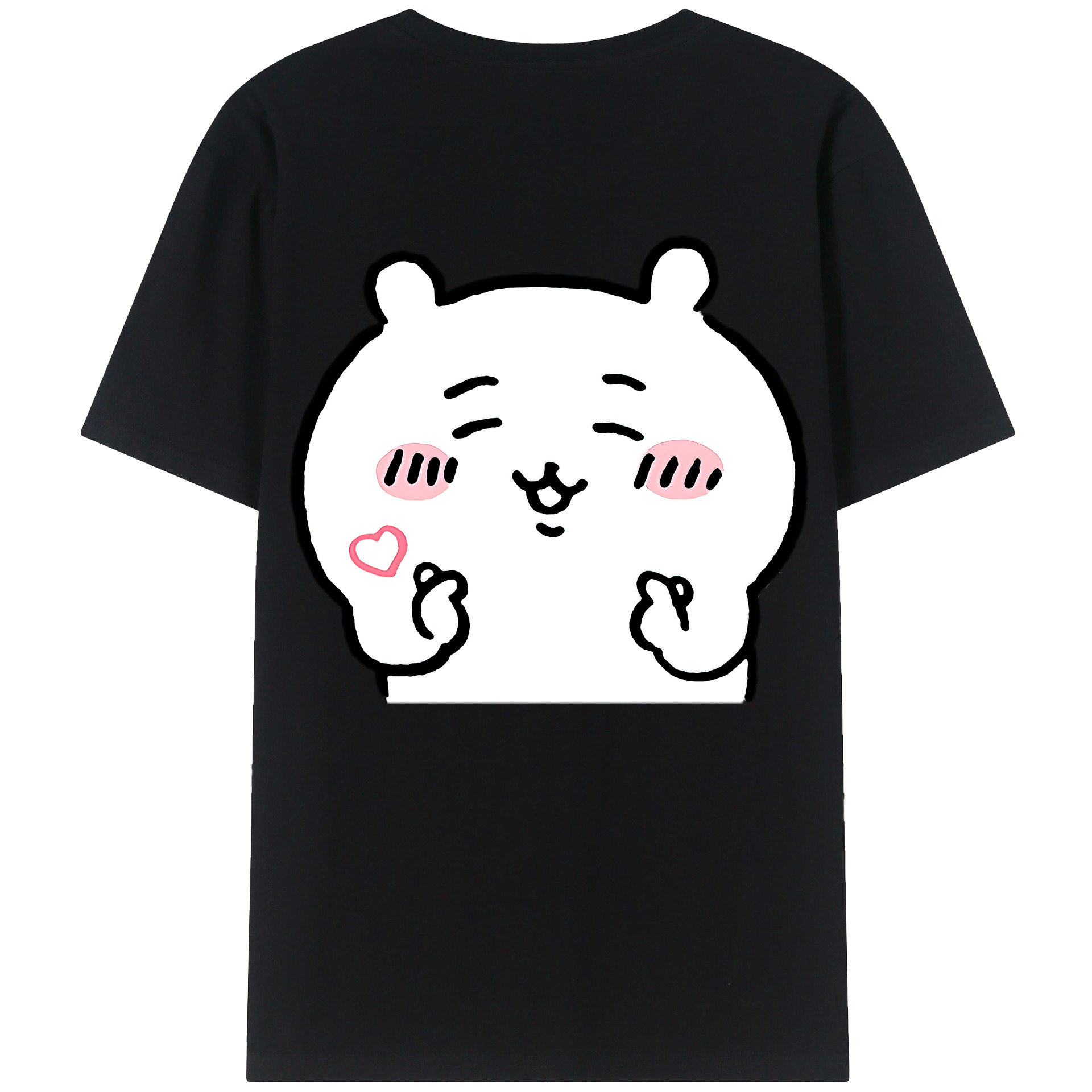 （画像用） ちいかわ ちいかわ Chii-kawa chiikawa 綿100％ メンズ半袖Tシャツ（バックプリント） 通気性