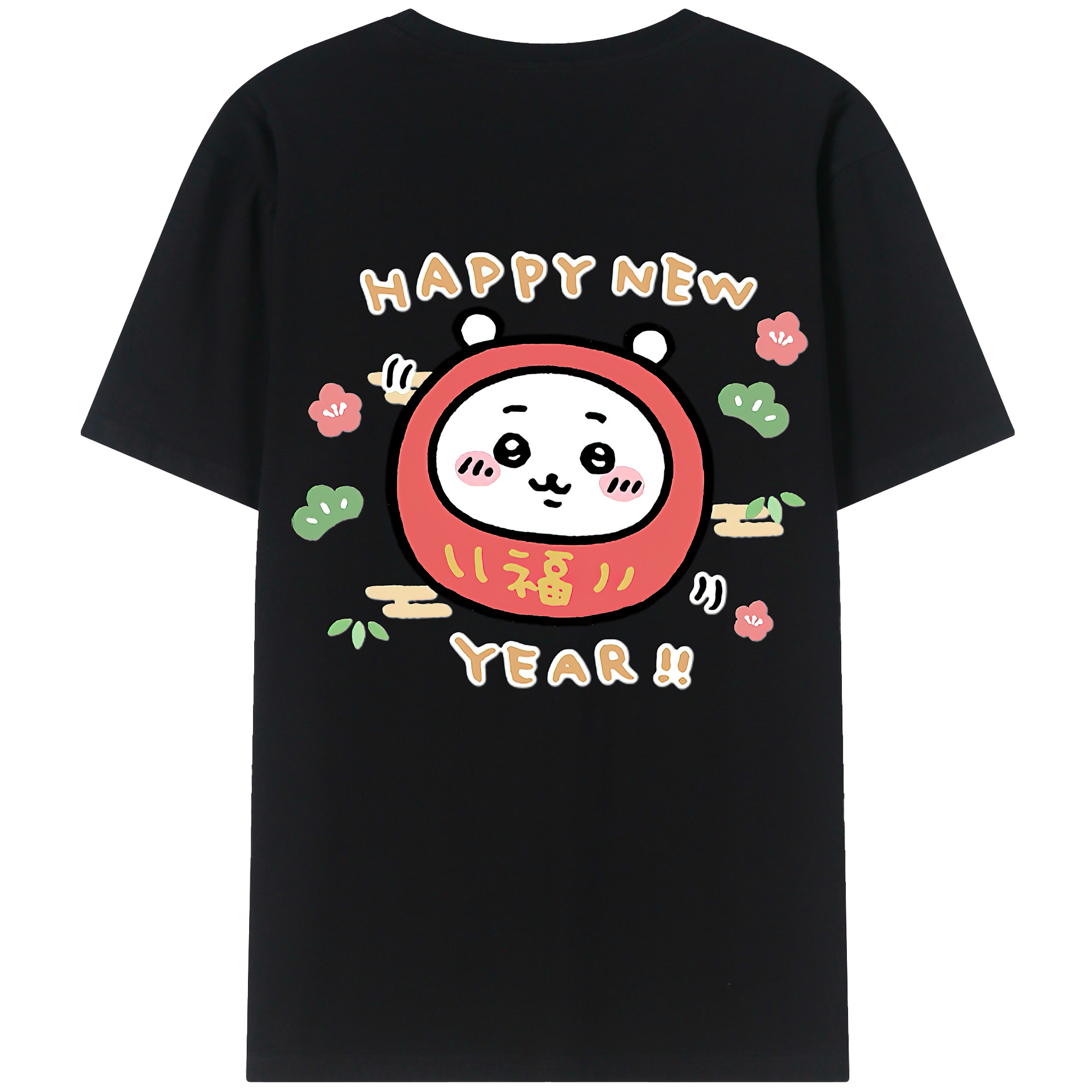 （画像用） ちいかわ ちいかわ Chii-kawa chiikawa 綿100％ メンズ半袖Tシャツ（バックプリント） 通気性