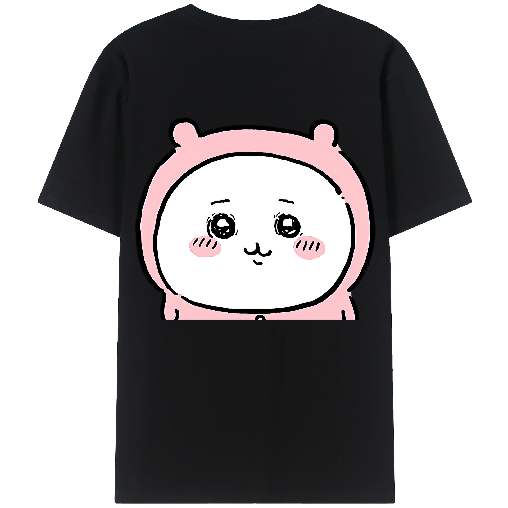 （画像用） ちいかわ ちいかわ Chii-kawa chiikawa 綿100％ メンズ半袖Tシャツ（バックプリント） 通気性