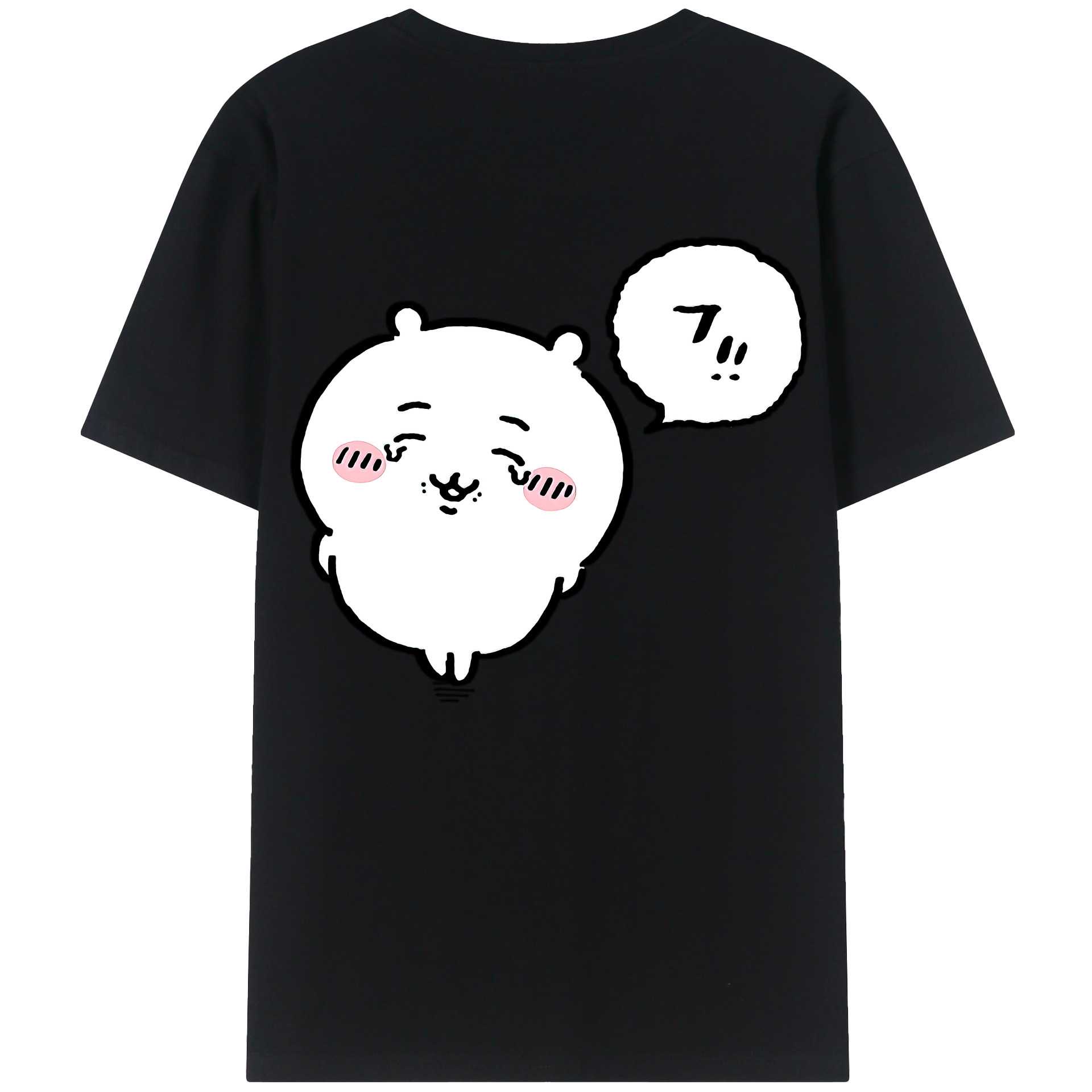 （画像用） ちいかわ ちいかわ Chii-kawa chiikawa 綿100％ メンズ半袖Tシャツ（バックプリント） 通気性