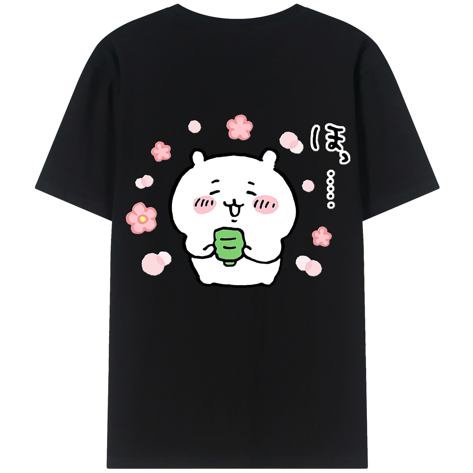 （画像用） ちいかわ ちいかわ Chii-kawa chiikawa 綿100％ メンズ半袖Tシャツ（バックプリント） 通気性