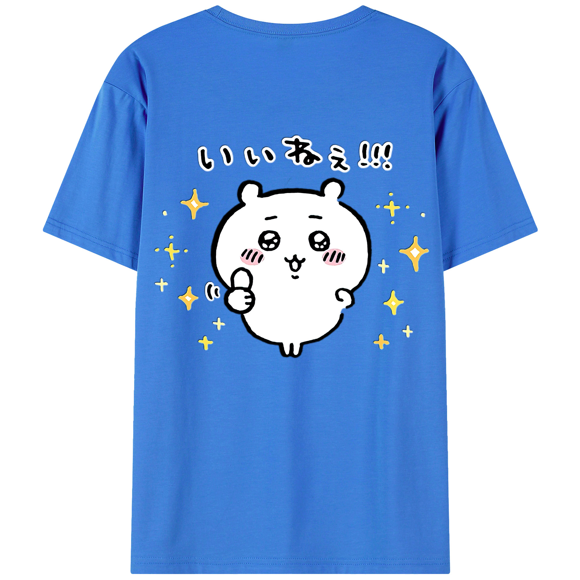 （画像用） ちいかわ ちいかわ Chii-kawa chiikawa 綿100％ メンズ半袖Tシャツ（バックプリント） 通気性